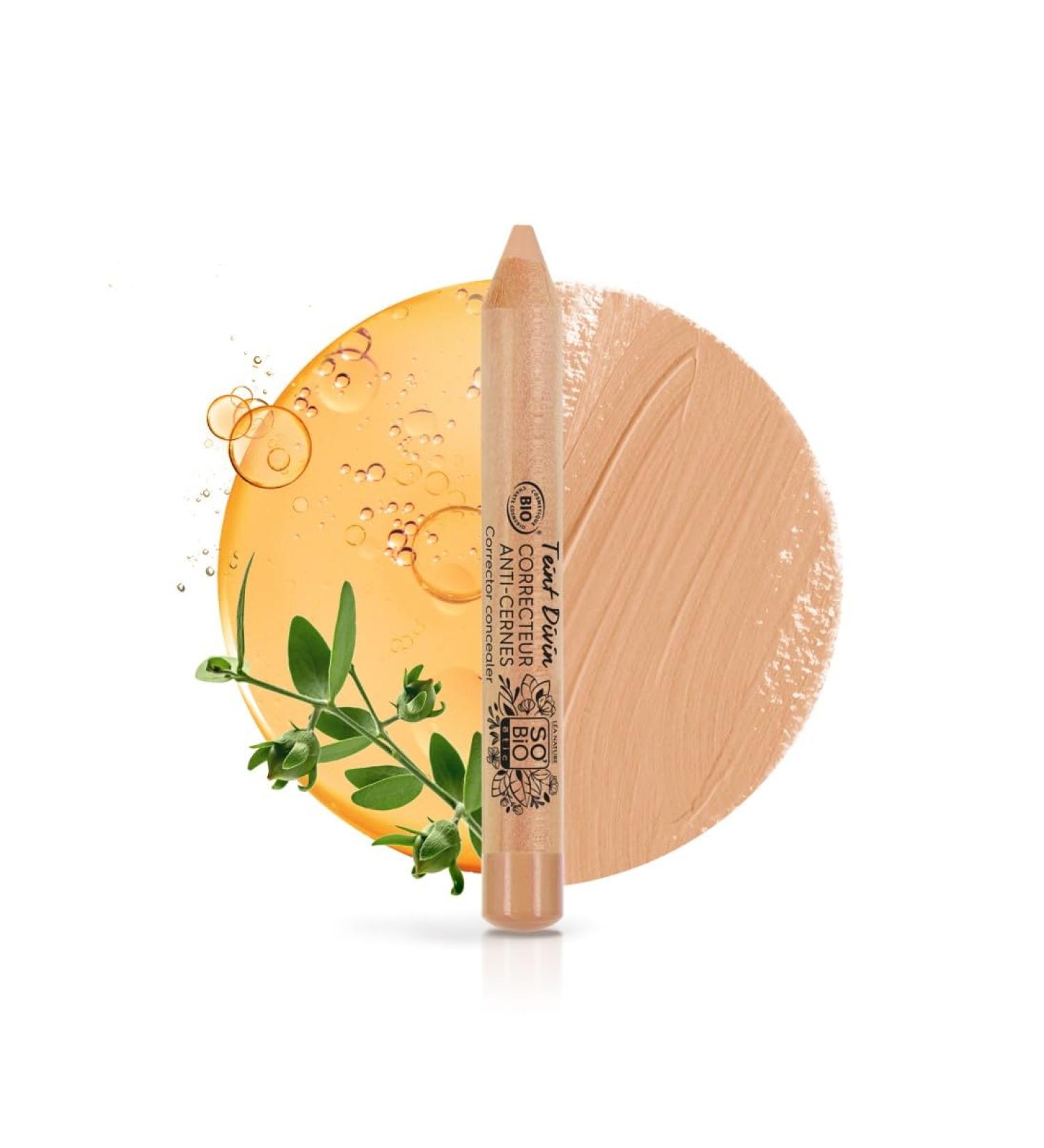 L A NATURE SO BiO tic| Correcteur anti-cernes certifi Bio - Teint Divin | Beige dor | Camoufle imperfections & cernes | Huile de Jojoba Bio nourrissante | Vegan | Made in France | Crayon 1 9g 0.95 g (Lot de 2) Beige dor  - Buy Online on GoSupps.com