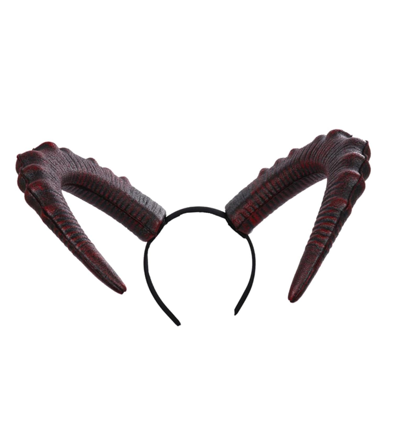 HAPINARY 1pc Devil's Horn Headband Bull Horn Headpiece Halloween Hair Accessories Women Long Horns Headpiece Devil Cosplay Hair Accessory Evil Horn Headdress Cosplay Headpiece Headbands Pu - Buy Online on GoSupps.com