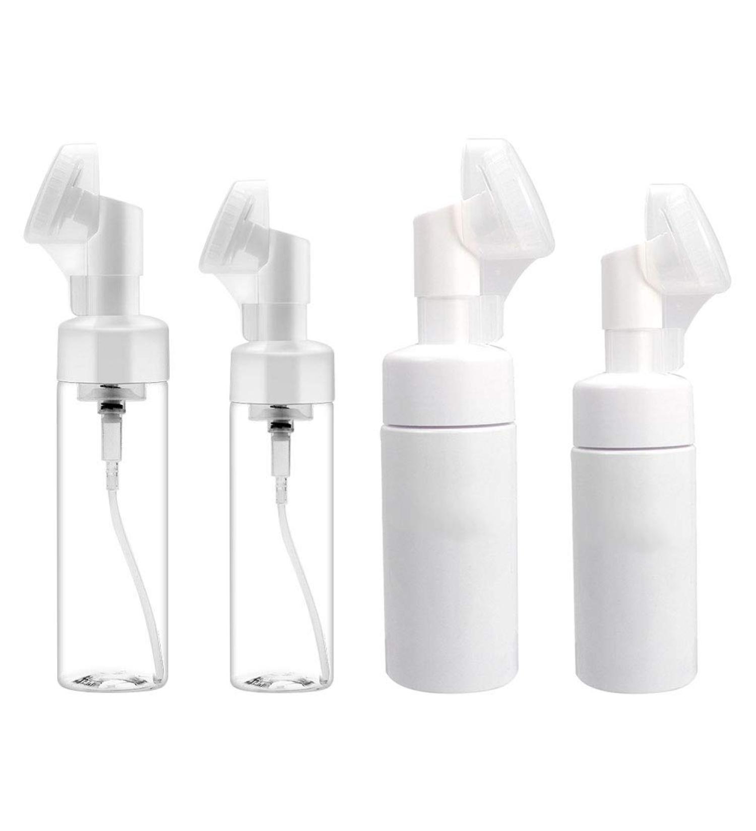 4pcs Manual Face Cleansing Brush Set for Cosmetic Bottles - Buy Online on GoSupps.com