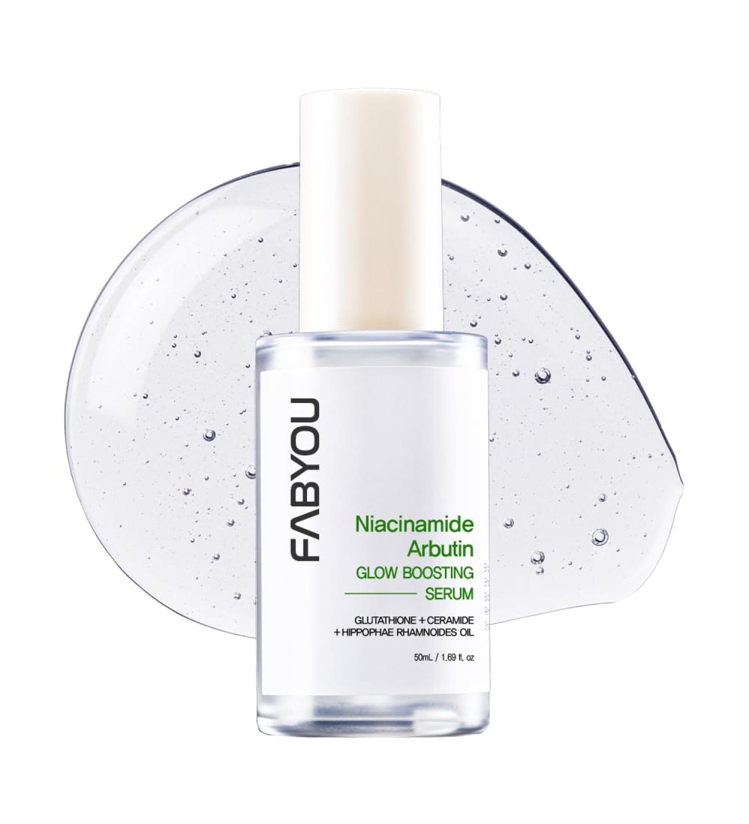 Niacinamide Arbutin Glow Boosting Serum 1.69 fl oz - Korean Skin Care Glass Skin Deep Hydration & Even Tone with 10% Niacinamide & Arbutin Lightweight Daily Serum for Face - Buy Online on GoSupps.com