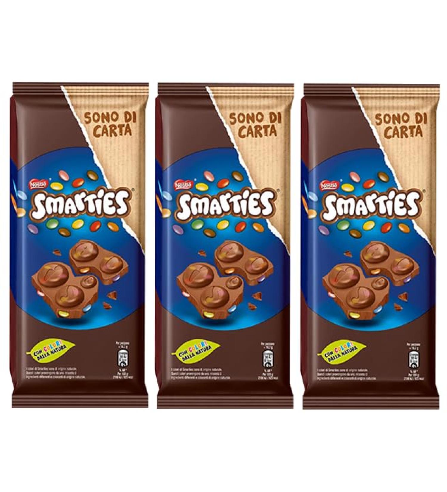  CAIYA Pack of 3 Nestle Smarties milk chocolate tablets with Mini Smarties 90g 3 packs  - Buy Online on GoSupps.com
