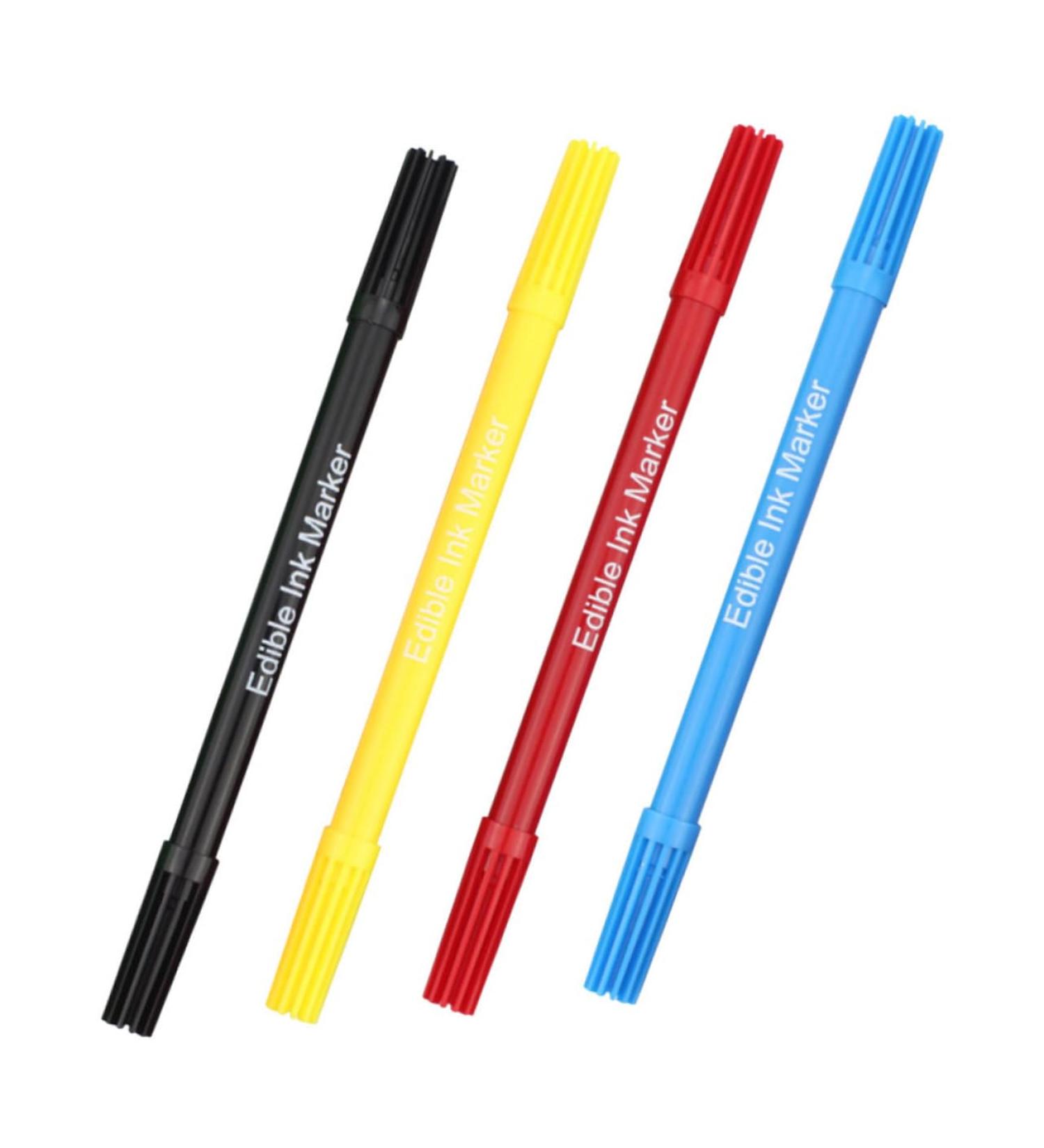 Ciieeo 4pcs Baking Pen Edible Marker Pens Edible Color Pens Food Coloring Pencils Macron Donut Pen Plastic - Buy Online on GoSupps.com