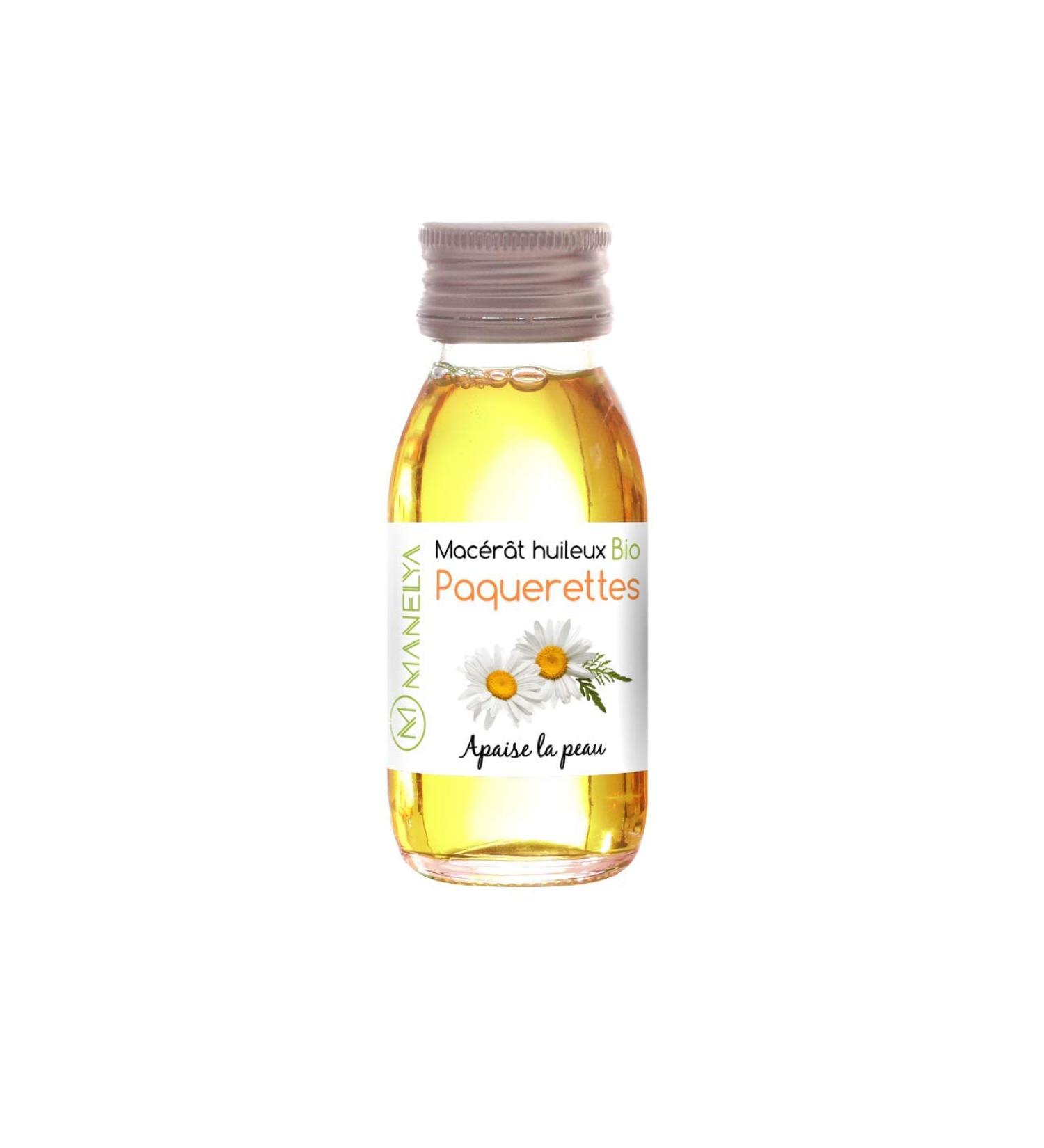 Buy Organic Daisy Oil 60ml - 100% Pure Essential Oil in Glass Bottle - Fresh Flowers Manelya - Imported from France - Buy Online on GoSupps.com