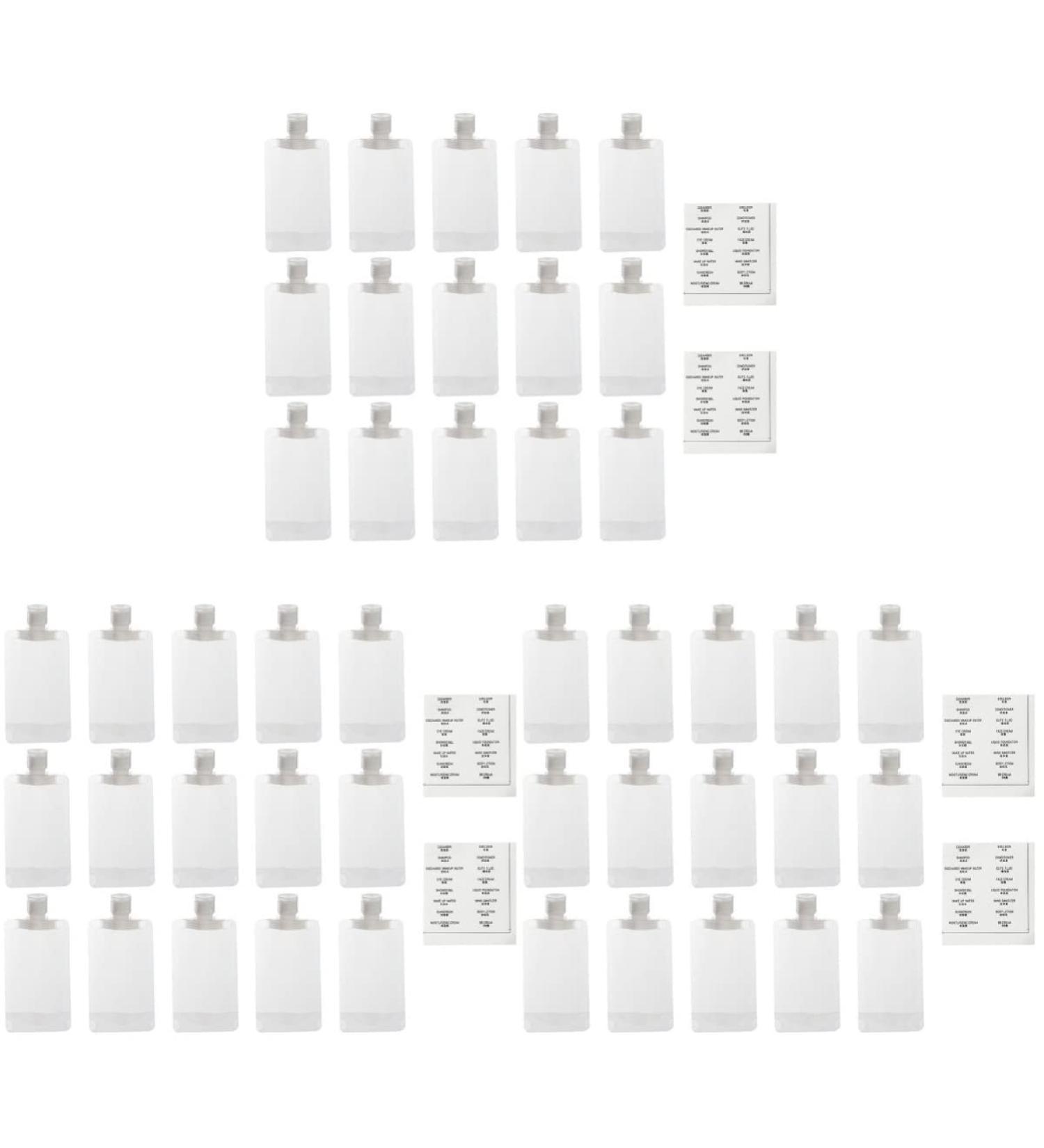 3sets Travel Aging Cream Simple Clear Plastic Refillable Toiletry Women Containers Storage Label Stand Subage Ml* Gel : Transparent Shower Labels Liquid Leakproof Squeezable - Buy Online on GoSupps.com