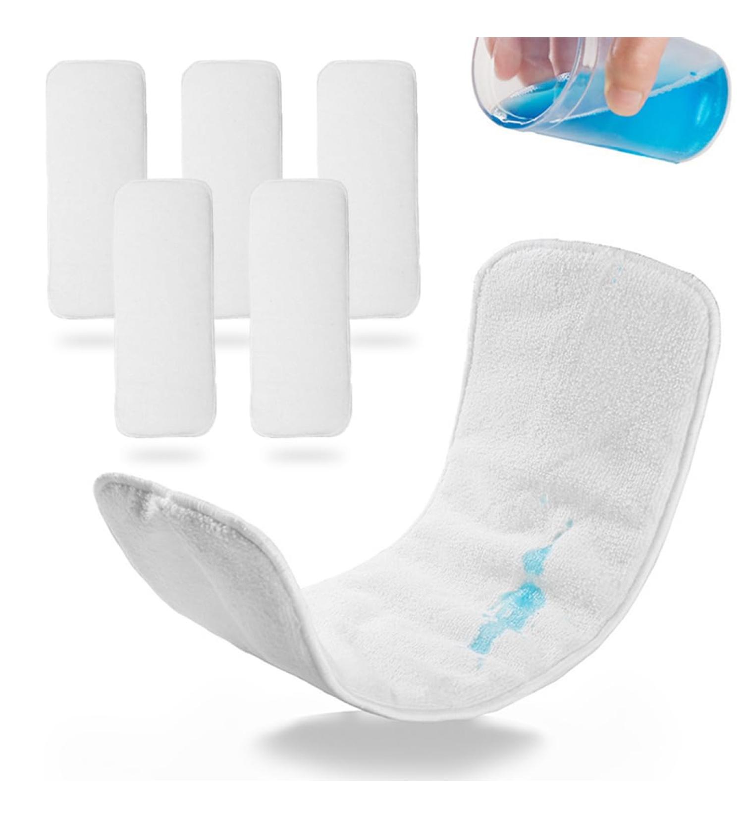 Reusable Microfiber Diaper Inserts - 15x36cm 5 Pack White - Eco-Friendly & International Shipping - Buy Online on GoSupps.com