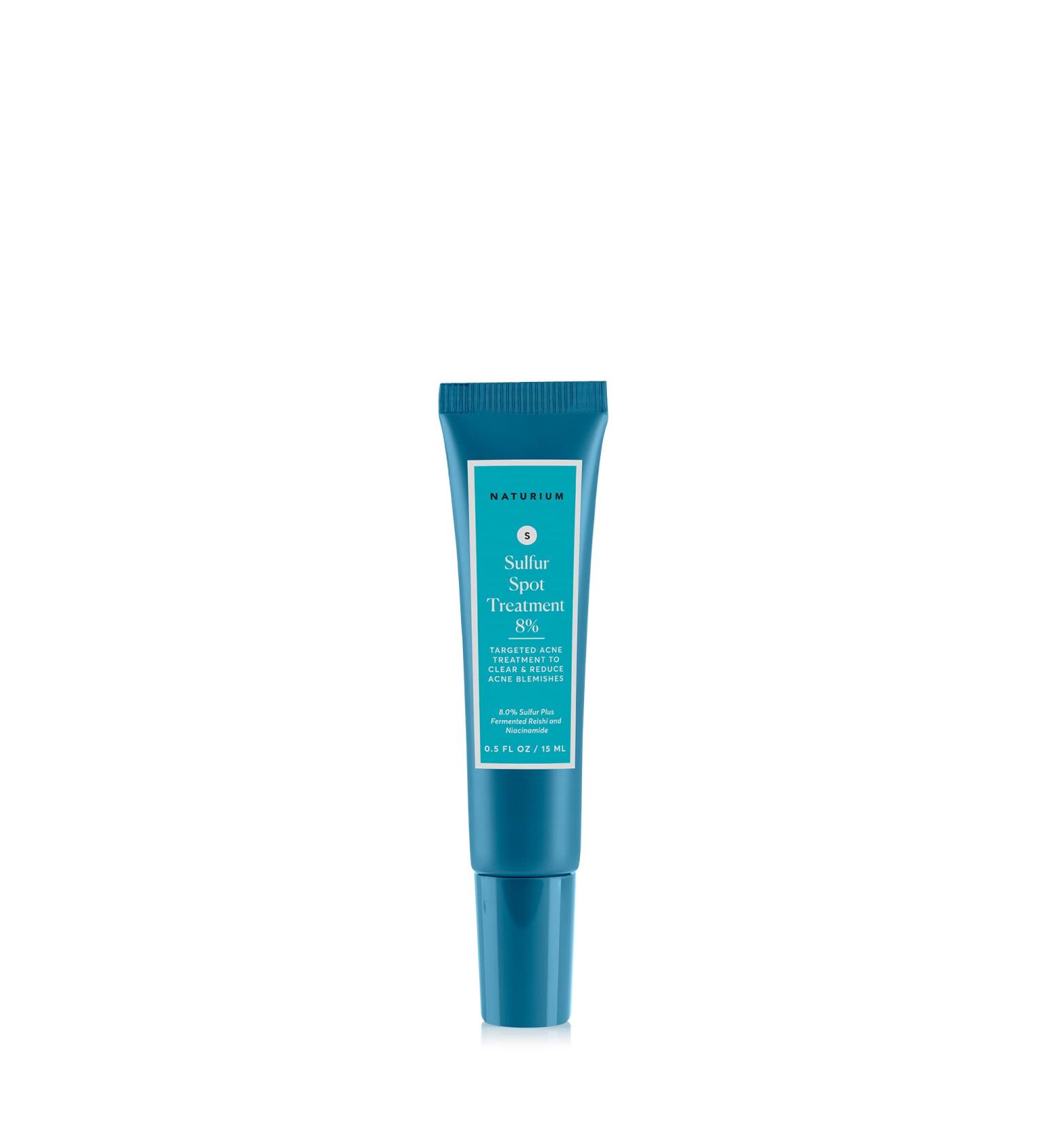 Naturium Sulfur Spot Treatment 8% with Niacinamide & Fermented Reishi - 0.5 oz | Targeted Blemish Treatment - Buy Online on GoSupps.com