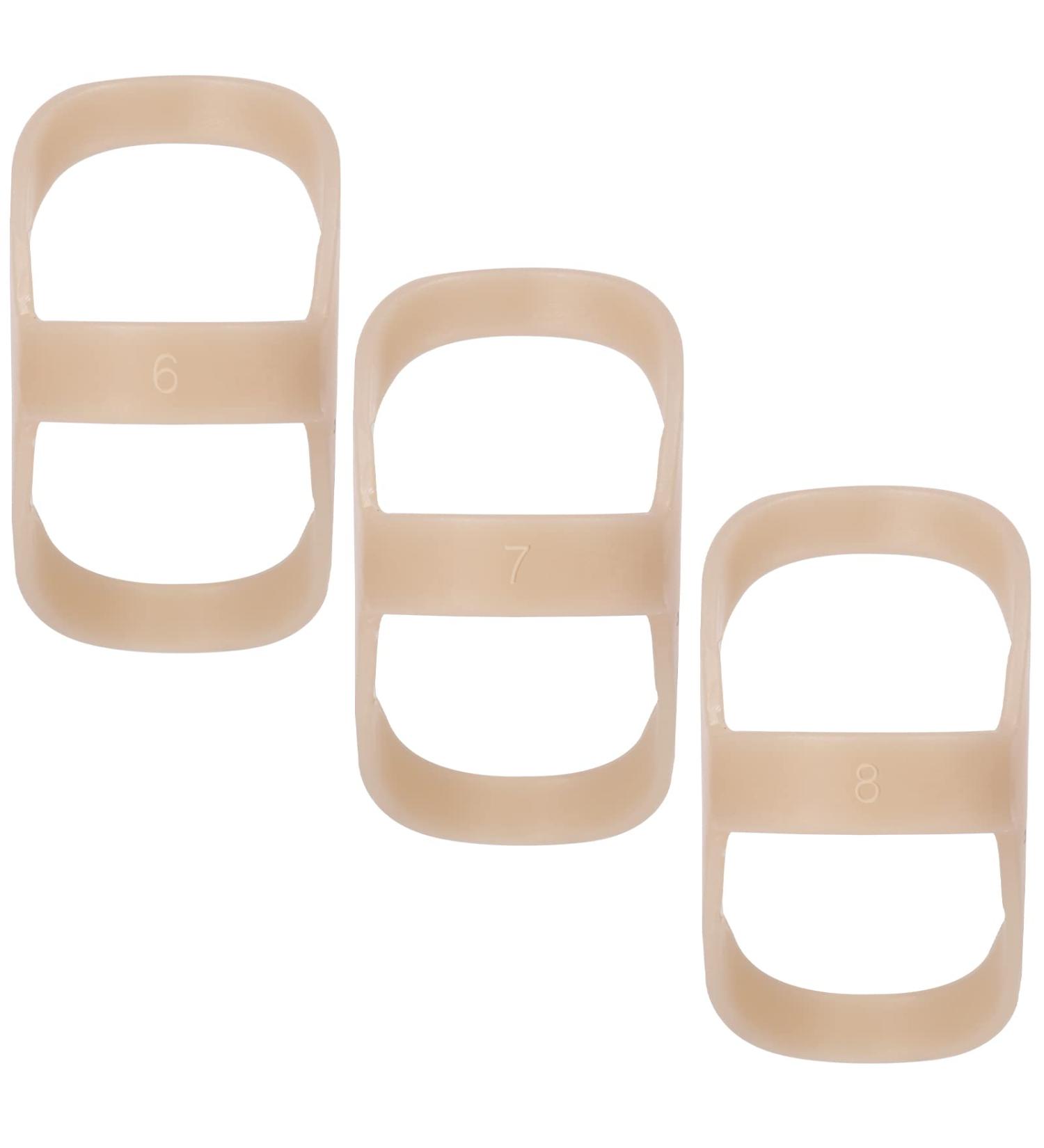 LUTER 3pcs Oval Finger Splint Set for Trigger Finger - Sizes 6.2-6.8cm - Finger Support and Stabilizer Brace - Buy Online on GoSupps.com