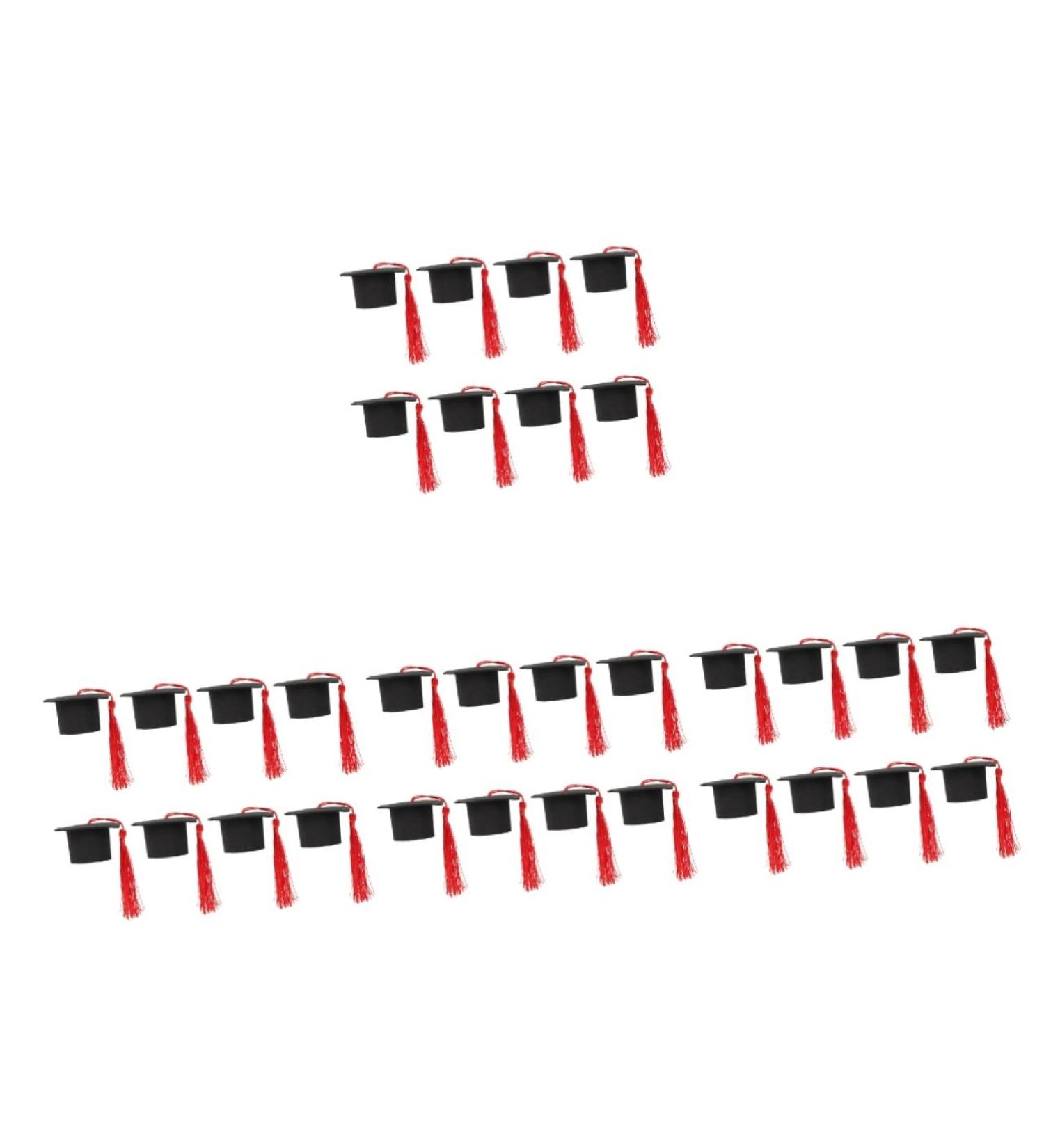 Abaodam 32 Pcs Cake Decoration Party Supplies Decorate Graduation Cap Graduation Cupcake Toppers Cupcake Decors Grad Cupcake Toppers Grad Party Cupcake Toppers Red Paper Graduate Mini Redx4pcs 5.50X5.50X3.50CMx4pcs - Buy Online on GoSupps.com