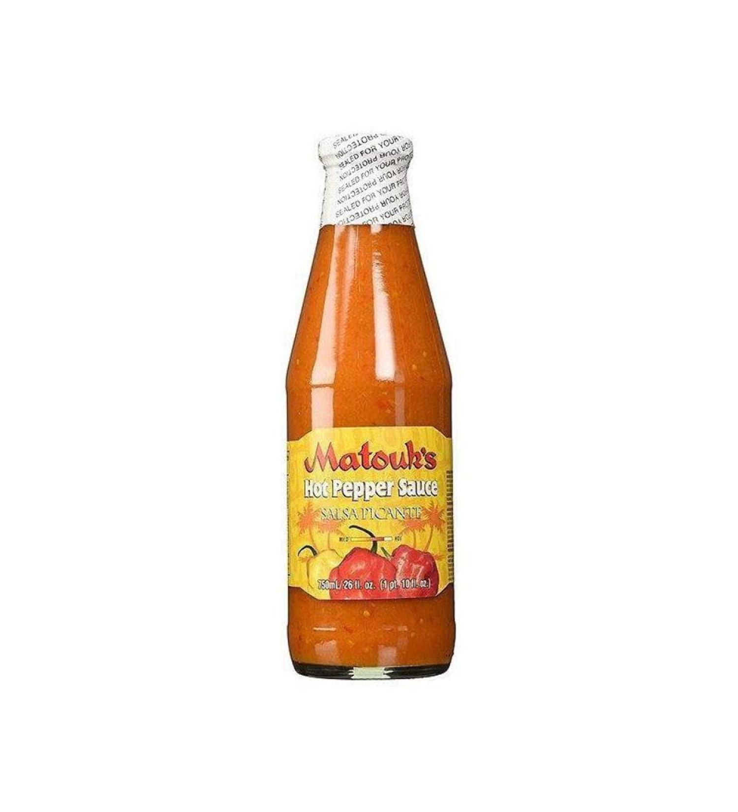 Matouks Hot Pepper Sauce 750ml Box of 4-Fd