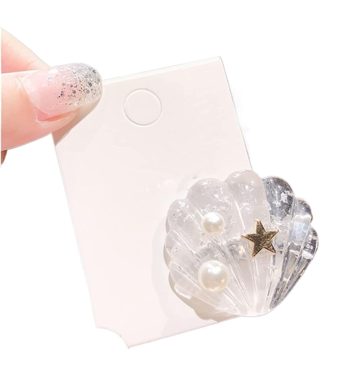 Hair Hairpin Sea Shell Starfish Hairpin Girls Cute Sweet Hair Ornament Clips for Children's Hair Accessories Clips Brown - Buy Online on GoSupps.com