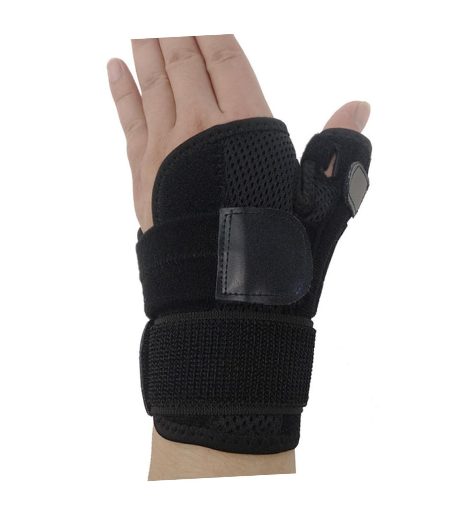 KALLORY Thumb Sprains Support Gloves - Protective Belt Guard for Left Hand | Lightweight Polyester Arm Gear for Injury Recovery - Buy Online on GoSupps.com