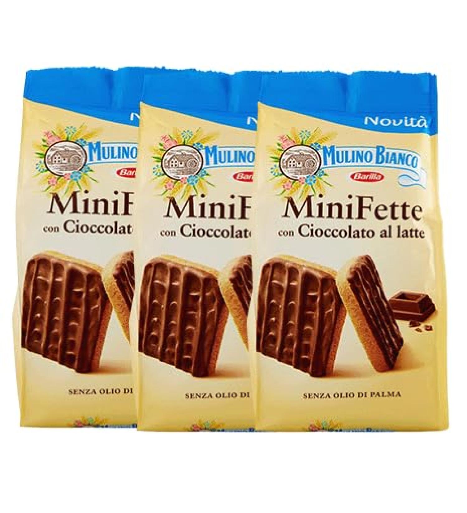  CAIYA Pack of 3 white mill for mini slices with milk chocolate with wholemeal flour and rich in fiber 90g 3 packs  - Buy Online on GoSupps.com