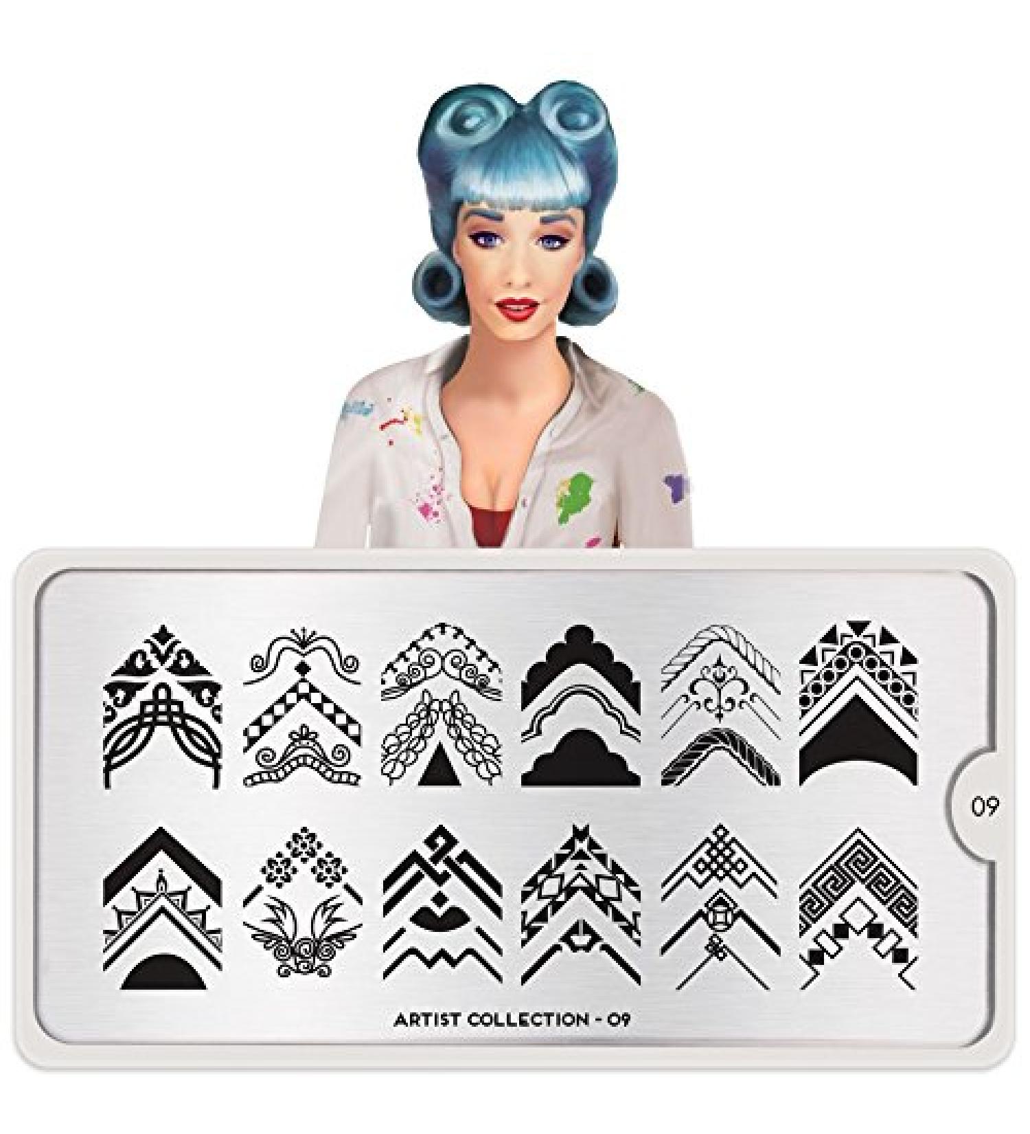 MoYou-London Stencil The Artist Collection 09 - International Shipping | Unique Nail Art Designs - Buy Online on GoSupps.com