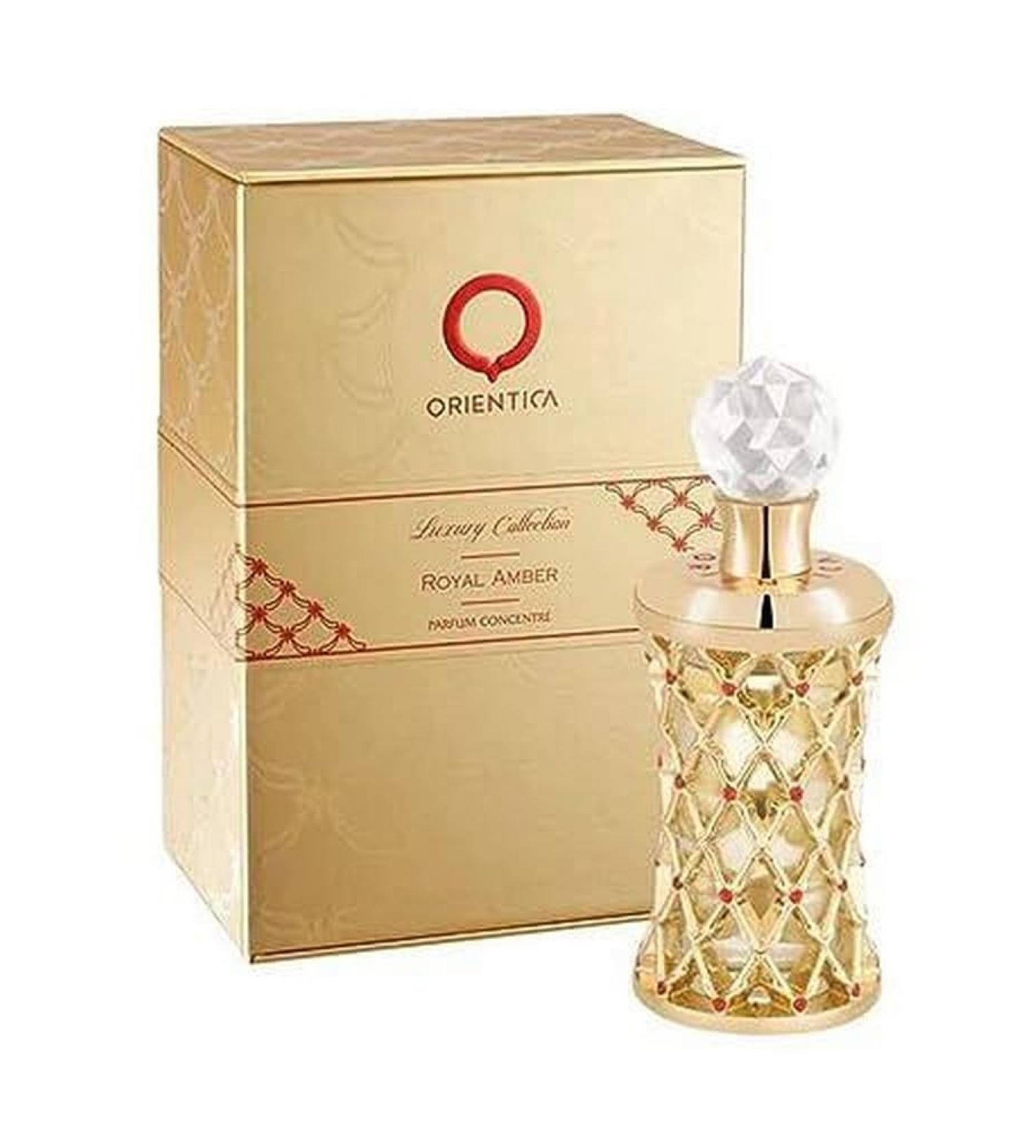 Orientica Al Haramain Royal Amber (Luxury Collection) Pure Parfum Concentrate Spray For Women 0.6 Ounce
