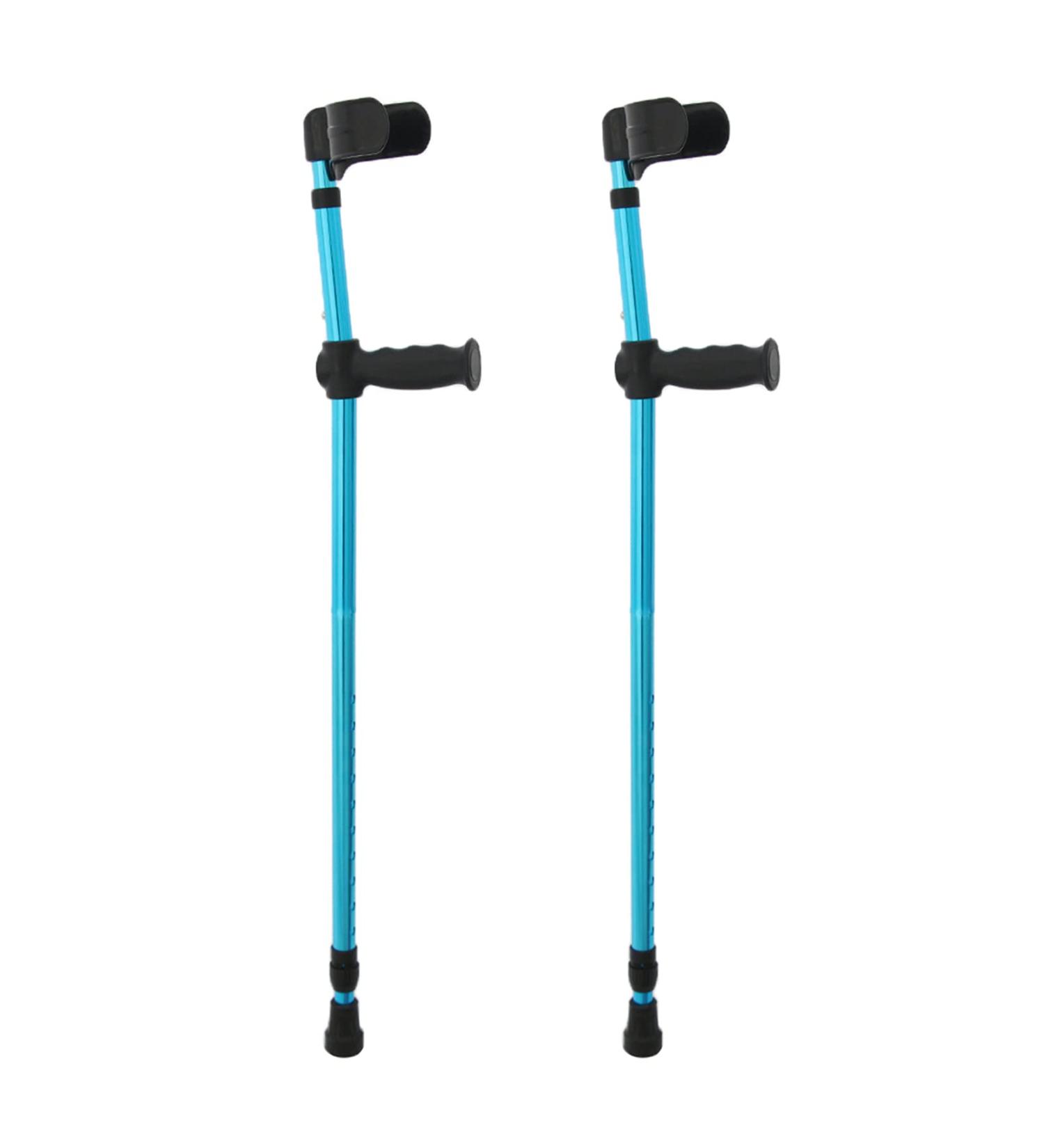 Forearm Crutches for Adults Aluminum Forearm Crutches Crutches for Walking Aluminum Forearm Crutches ABS Strong and Sturdy A Fashionable Bathing in Sunlight - Buy Online on GoSupps.com