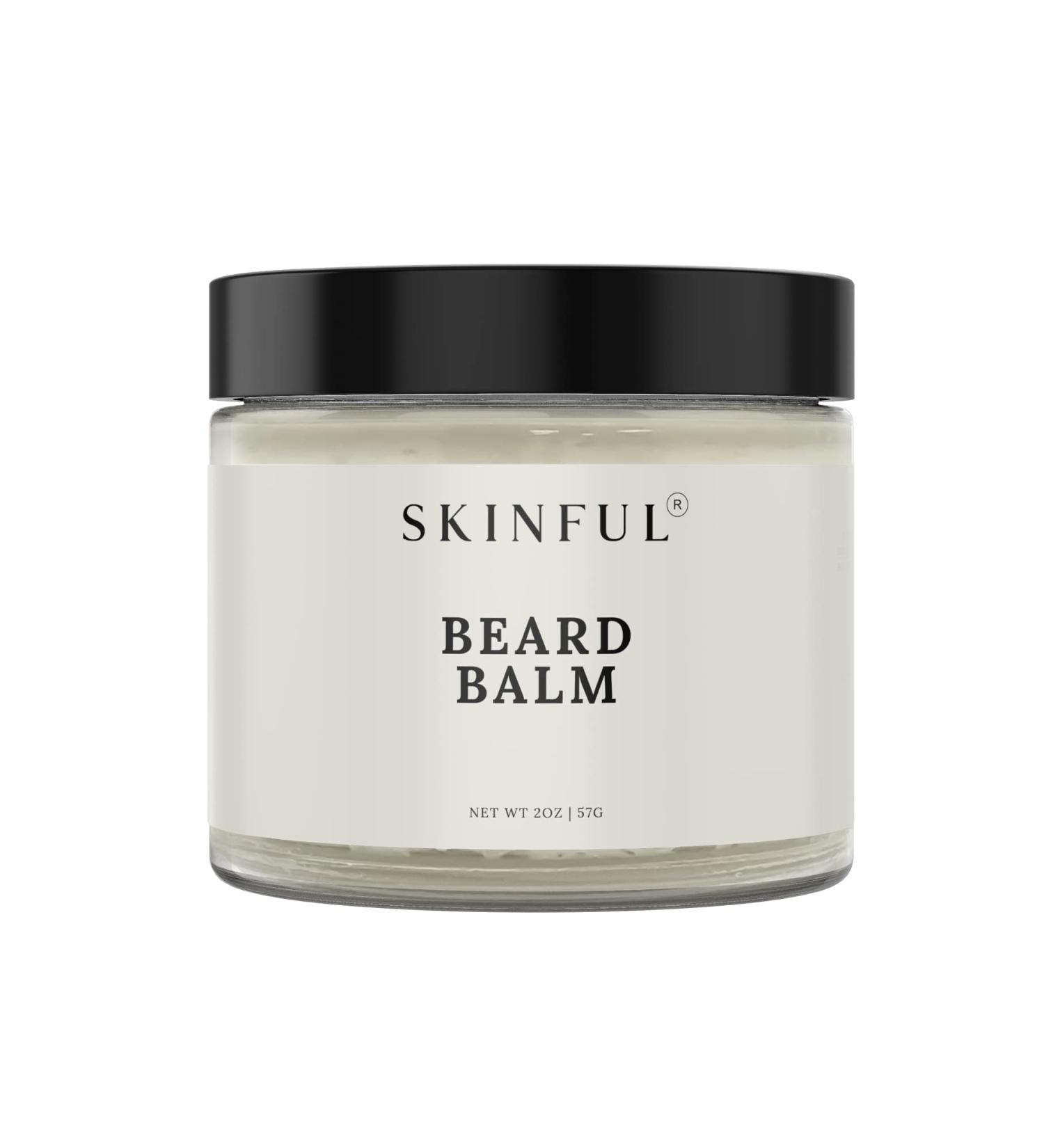 Skinful All-Natural Beard Balm for Men | Hydrating & Softening Beard Conditioner for Growth - 2oz - Buy Online on GoSupps.com