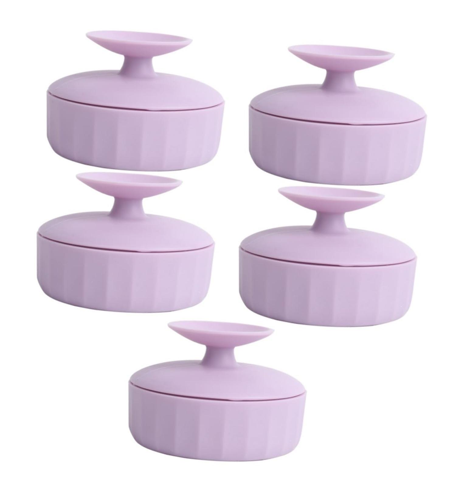 VOSAREA 5pcs Makeup Brush Cleaning Box | Efficient Makeup Cleaner Mat & Sponge Cleaner for Perfect Brush Care - Buy Online on GoSupps.com