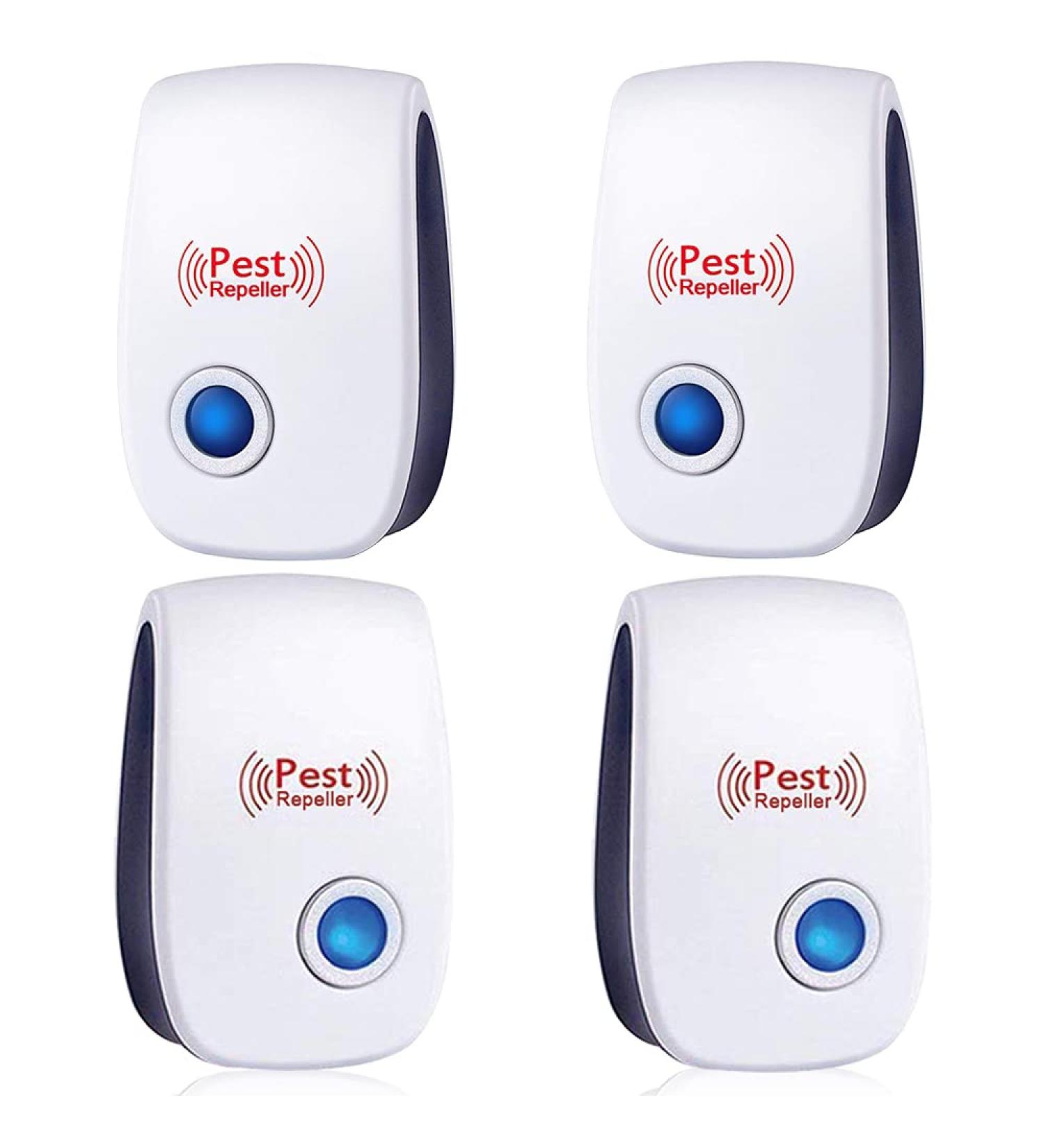 Fire Tracks Limited 4 Pack Ultrasonic Pest Repeller - Electronic Plug in Sonic Repellent for Pest Control in Home, Office, Warehouse, Hotel - Repels Insects, Roaches, Ants, Mice, Bugs, Rodents, Mosquitoes, and Spiders - Buy Online on GoSupps.com