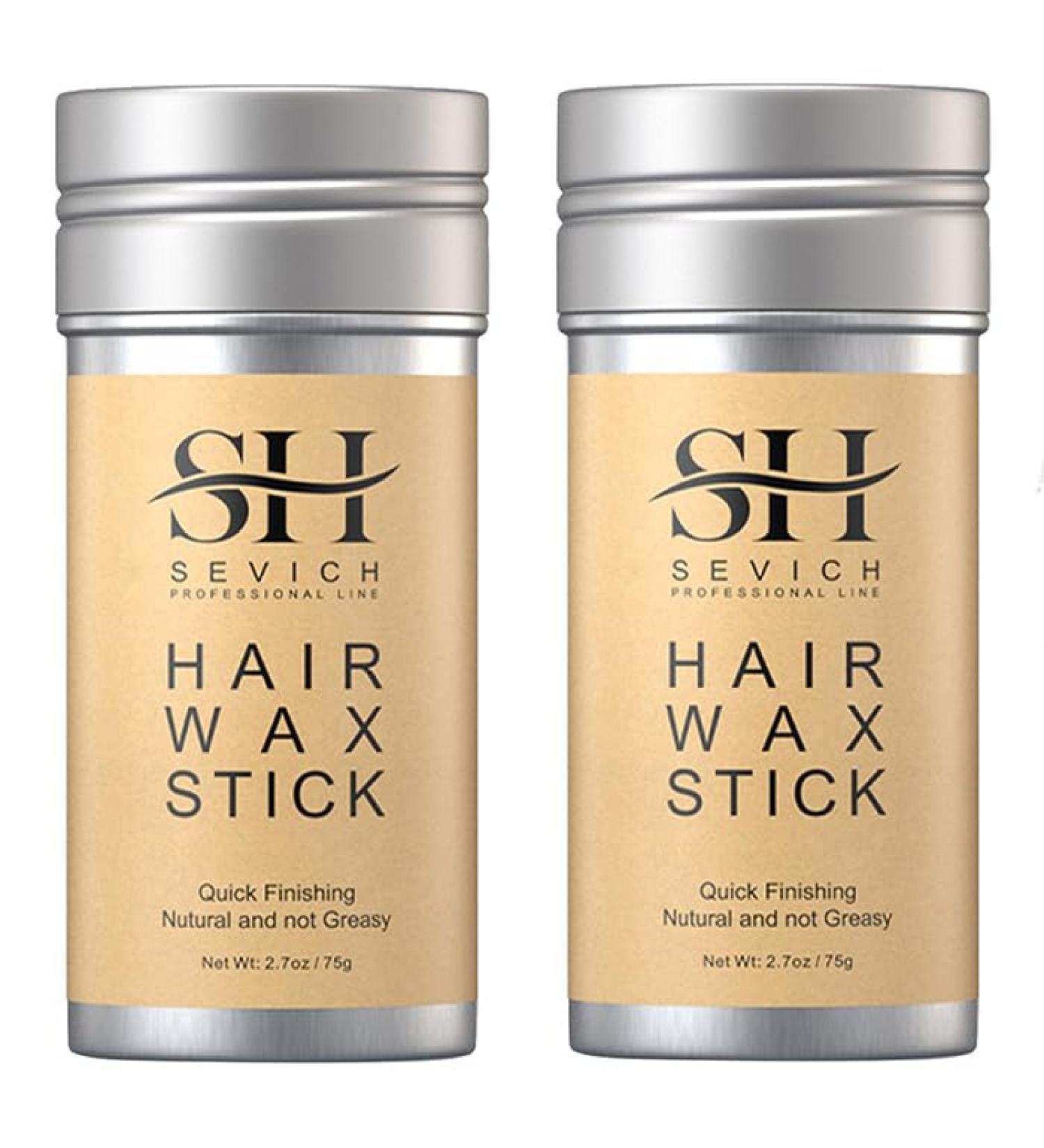 Hair Wax Stick Portable Moisturizing Wig Stick Long-Lasting Hair Pomade Smoothing and Slick Stick for Wigs Non-Greasy Flyaways Styling Hair Gel Stick for Men Women 2pcs - Buy Online on GoSupps.com