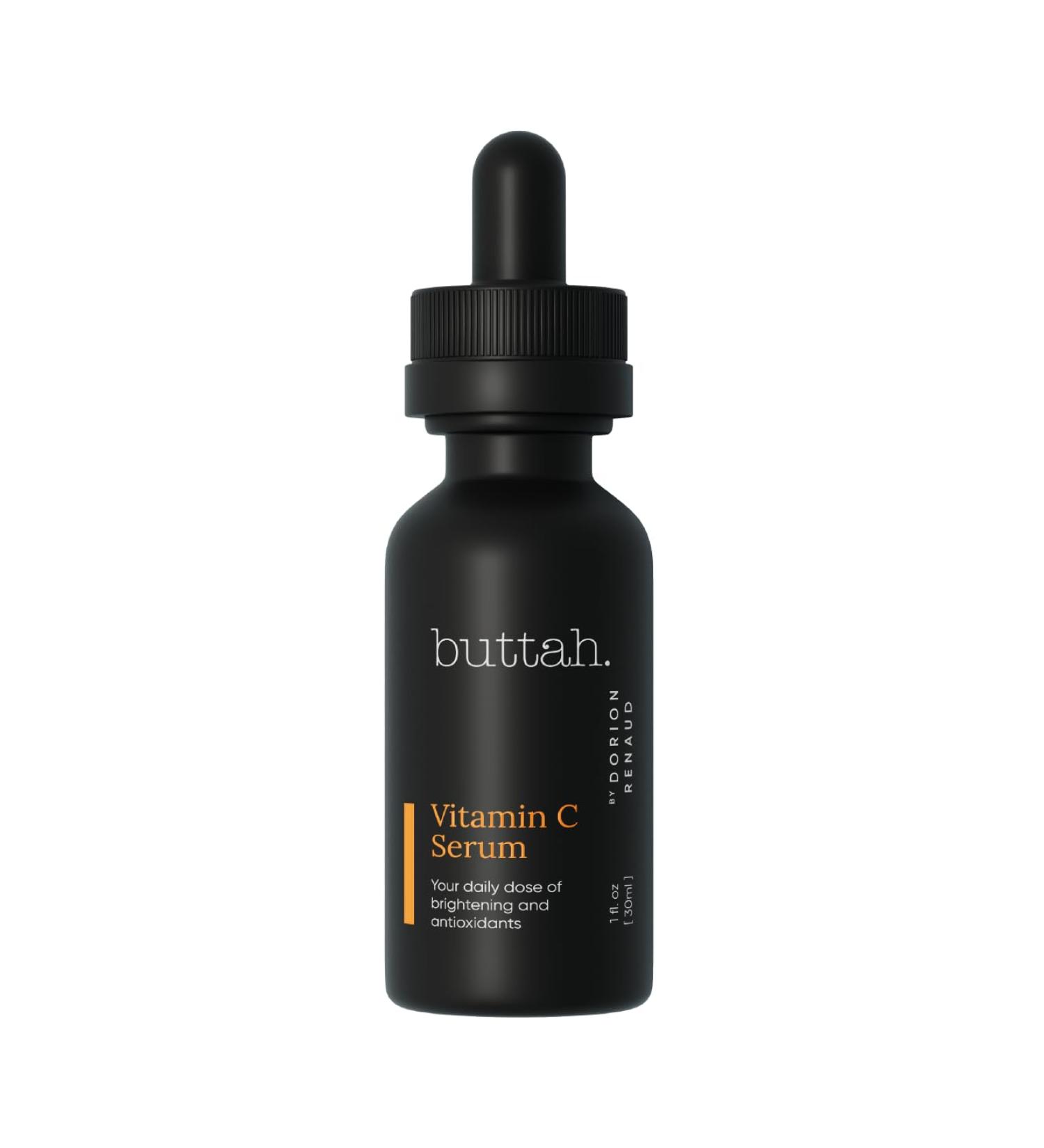 Buttah Skin Vitamin C Serum 1 FL oz - Anti-Aging Face Serum with Vitamin E Ferulic Acid & Green Tea - Boost Radiance & Hydration - Buy Online on GoSupps.com