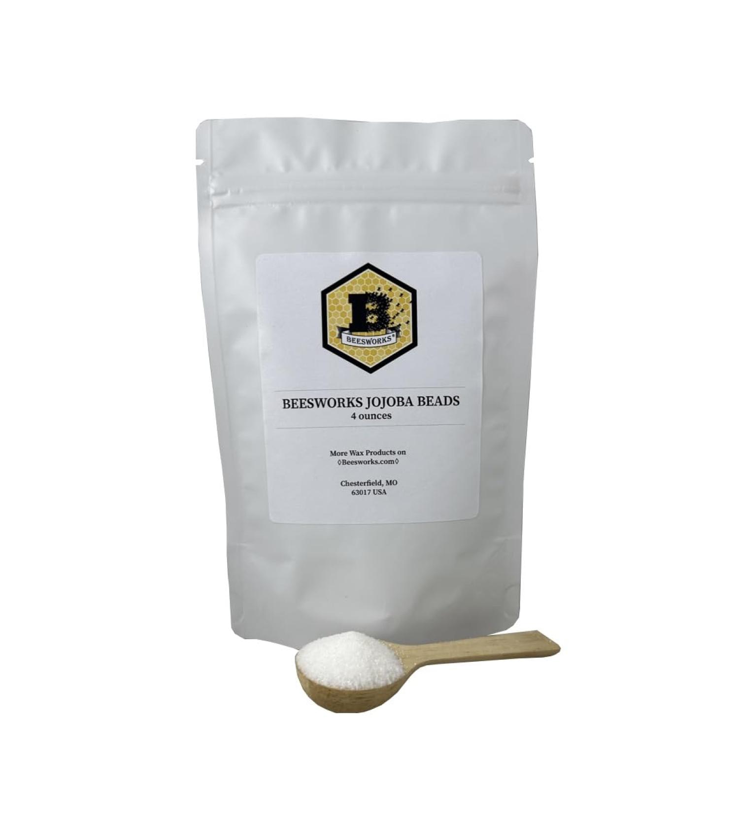 Pure Jojoba Beads 4 oz | 100% Pure Exfoliating Beads for DIY Soaps & Scrubs | Cleanse & Revitalize Skin - Buy Online on GoSupps.com