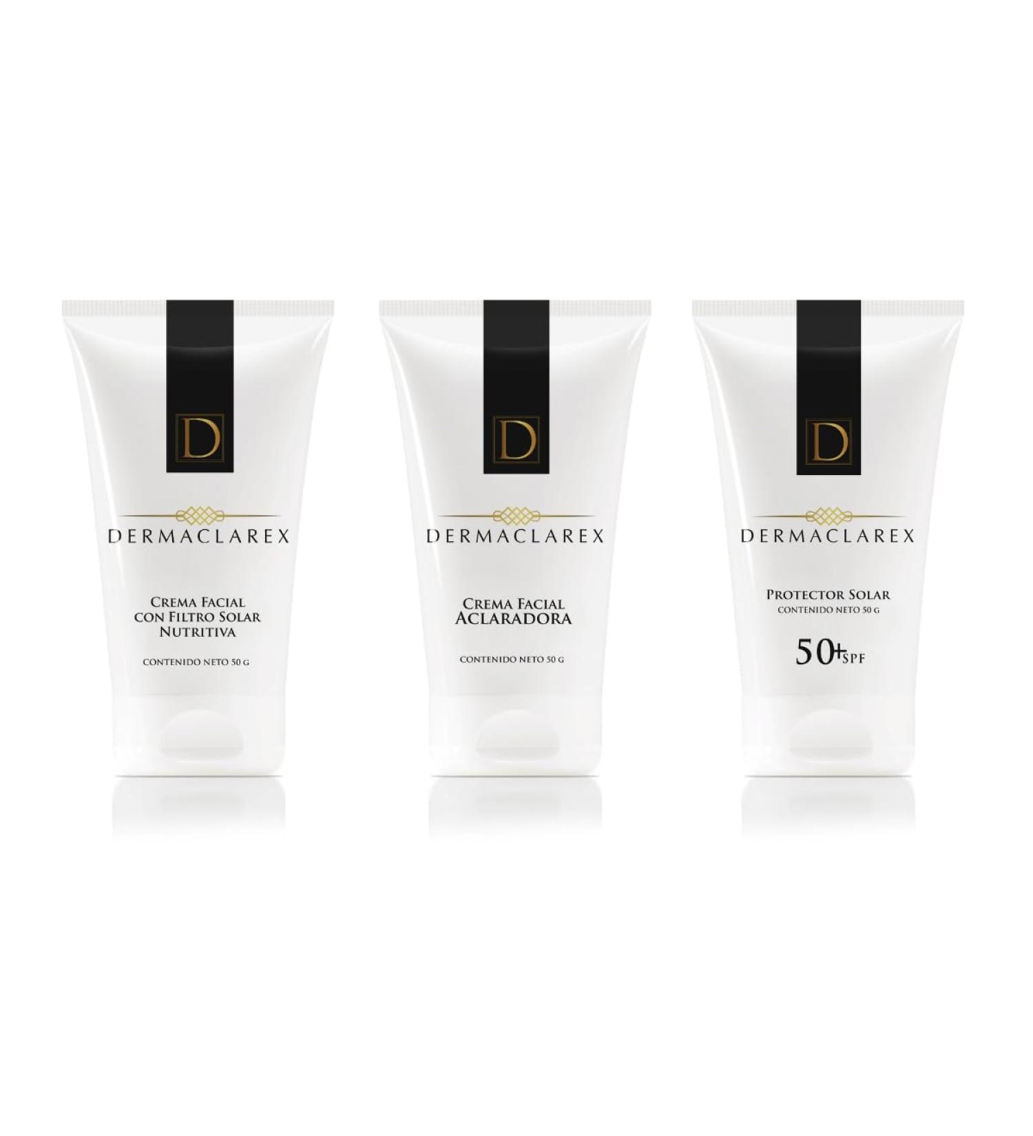 Dermaclarex Day Cream + Brighthening Cream + Sunscreen - Buy Online on GoSupps.com