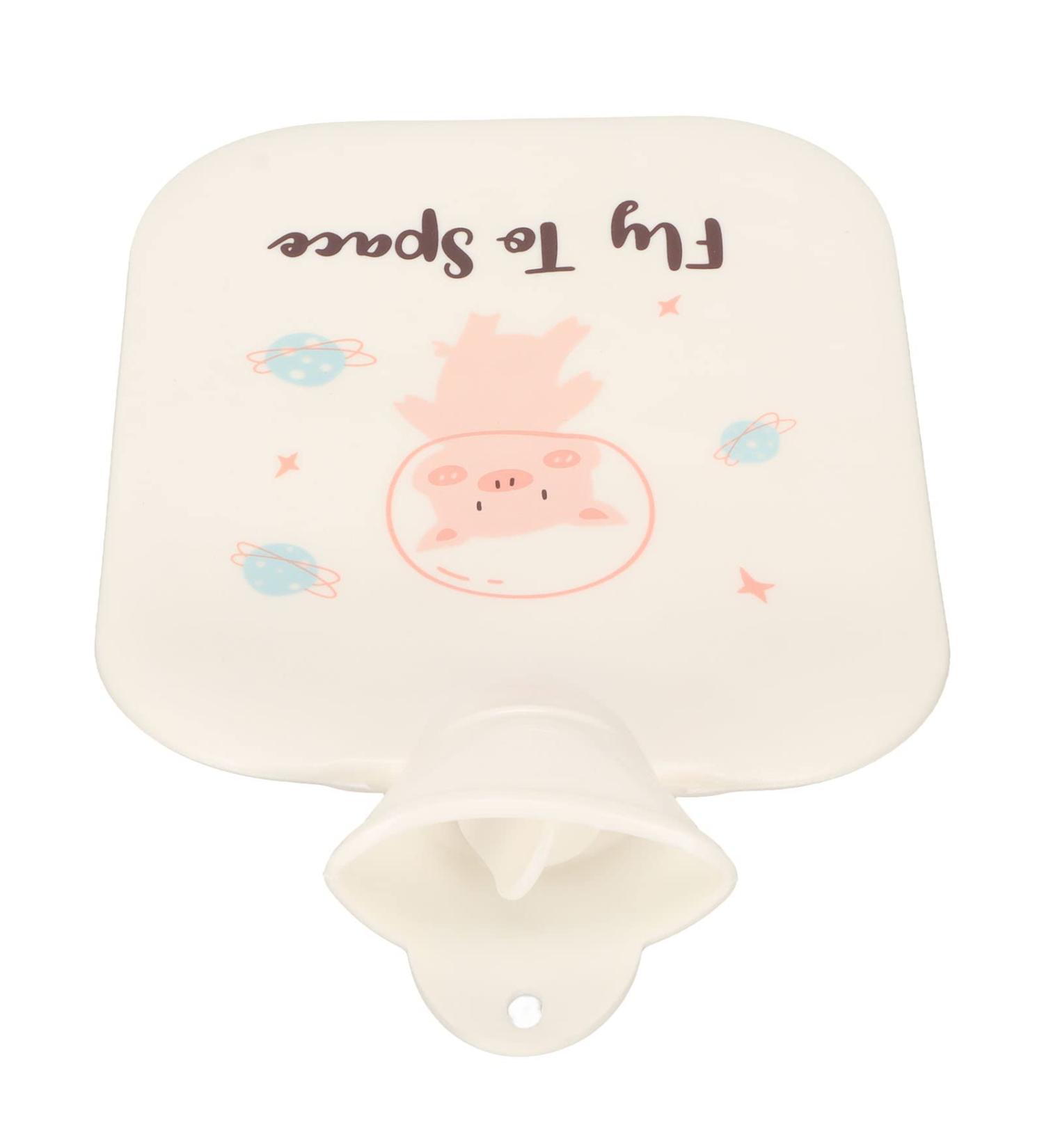 Leak-proof Cute Cartoon Hot Water Bottle 1300ml - Thickened for Muscle Pain Relief & Perfect for Girls - Buy Online on GoSupps.com