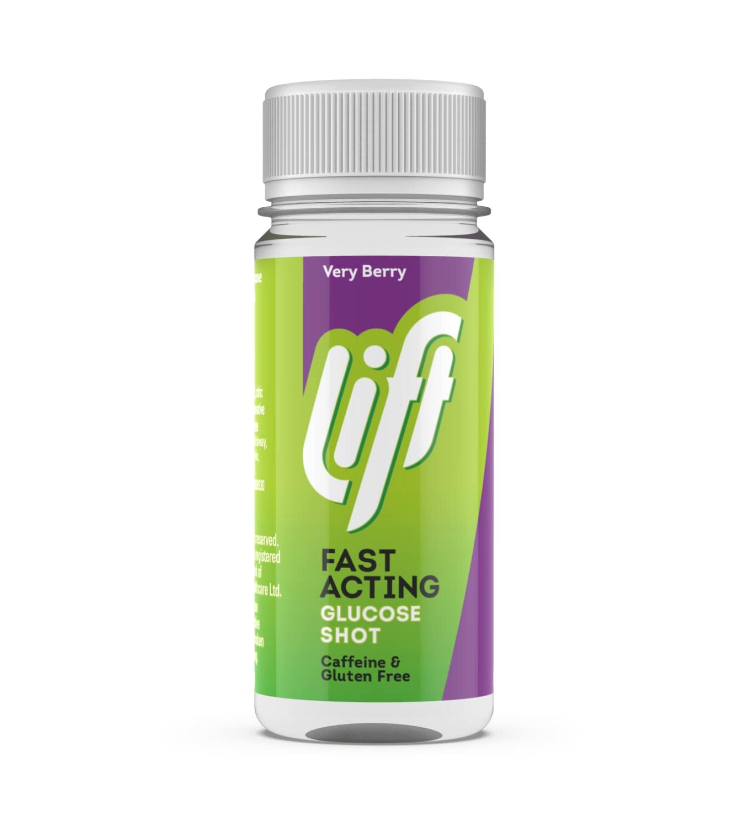 Lift | Fast-Acting Glucose Energy Juice Shots | Very Berry | 12 Pack of 60 ml Bottles - Buy Online on GoSupps.com