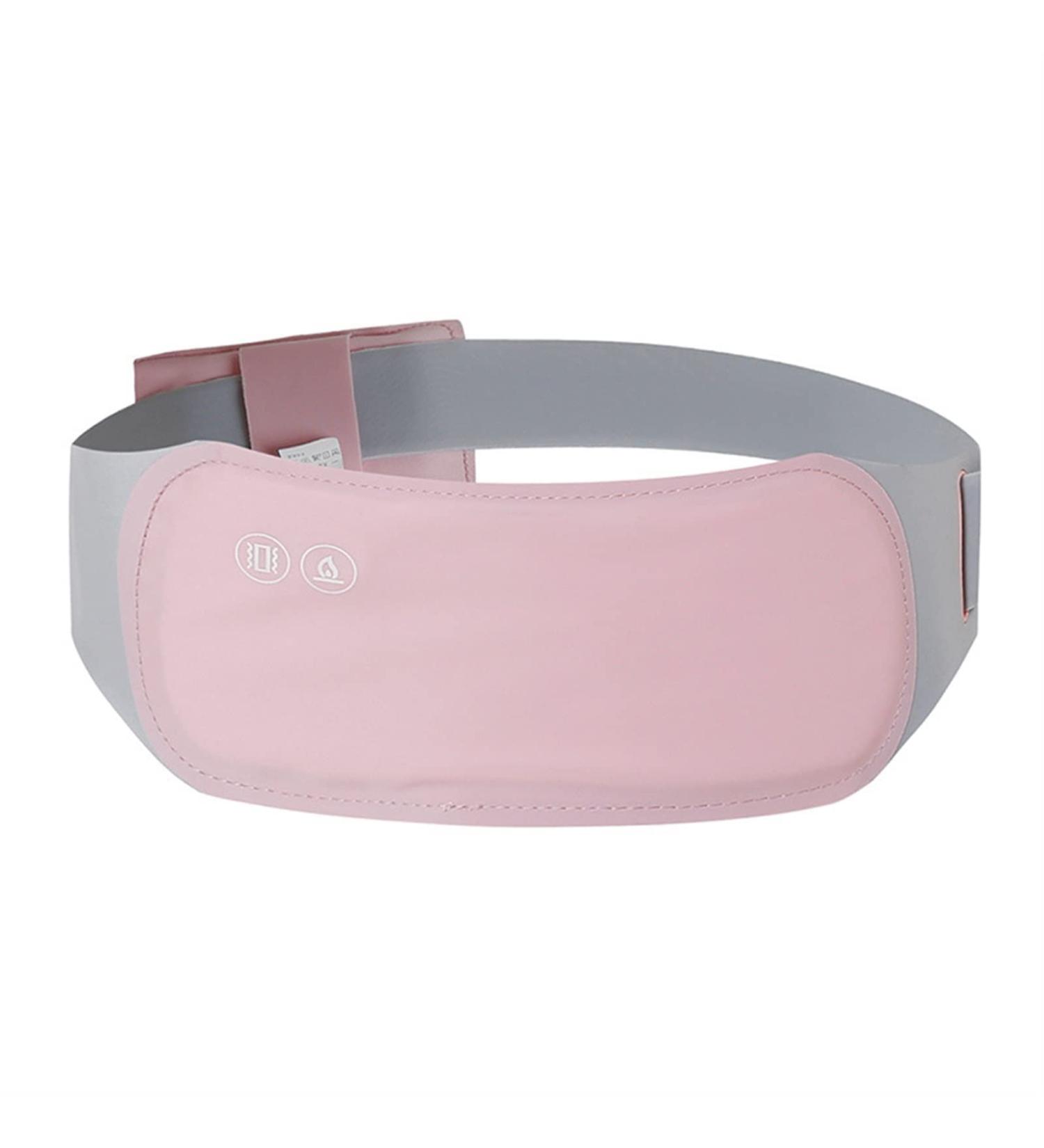 Washable Electric Heating Belt for Menstrual & Abdominal Pain Relief - 6 Modes Massage & Hot Compress - Style 2 Pink - Buy Online on GoSupps.com