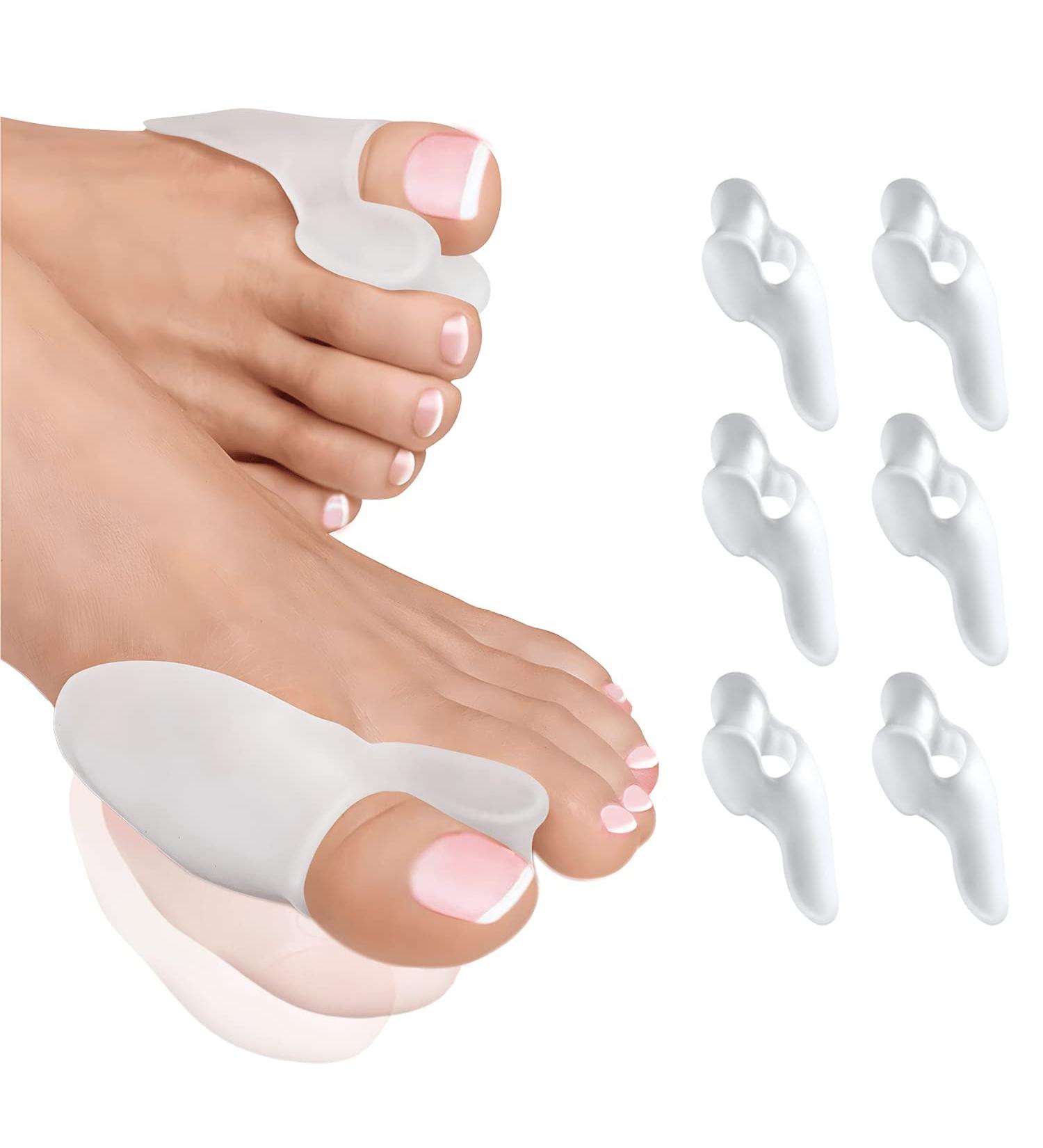 Raxint Pack: 6 Bale Toe Spreads & Corrector - Silicone Adjustable Perfect for Foot Pain Relief - International Shipping Available - Buy Online on GoSupps.com