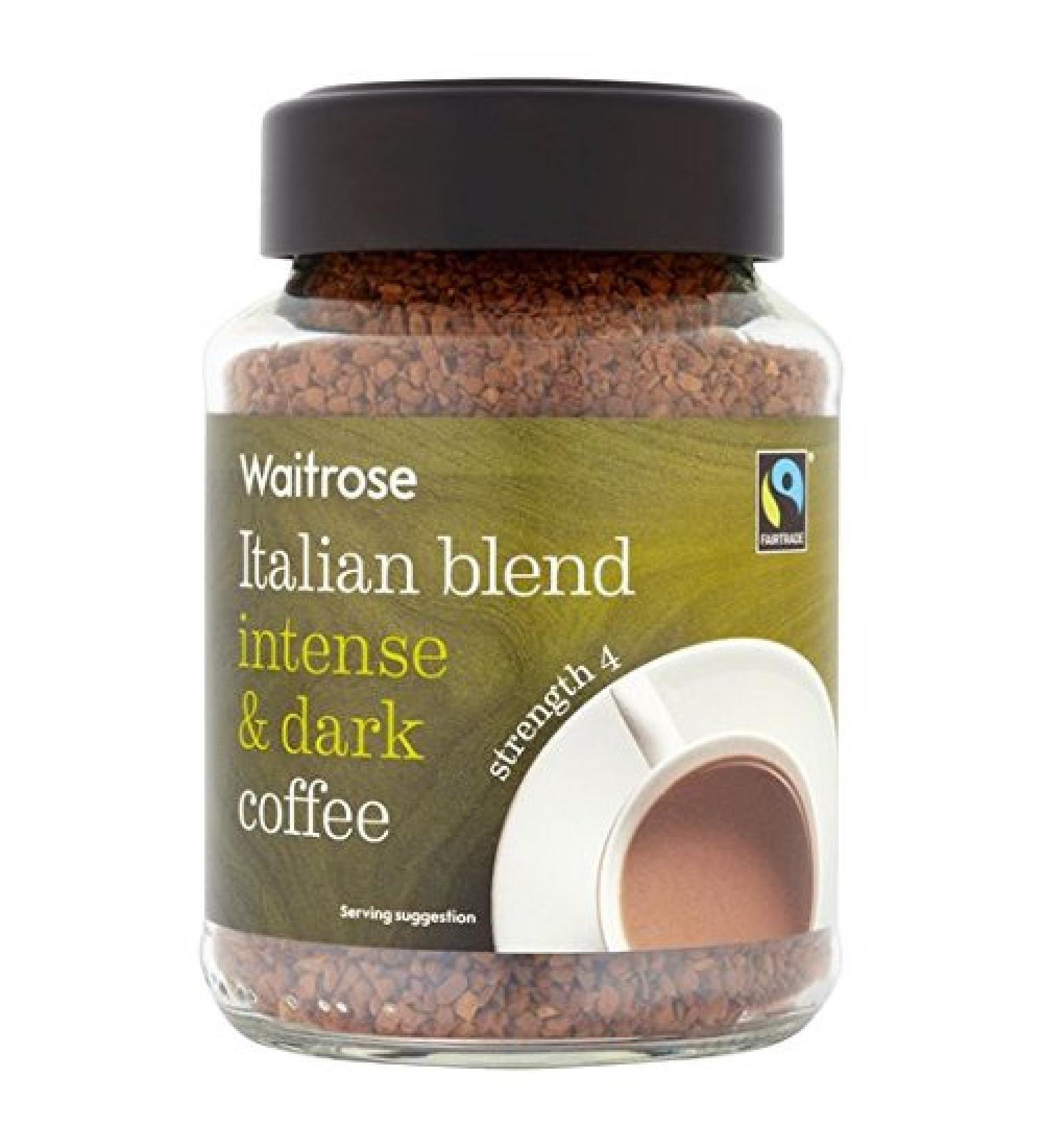 Fairtrade M lange Italien Torr faction lyophilis caf Waitrose 100g