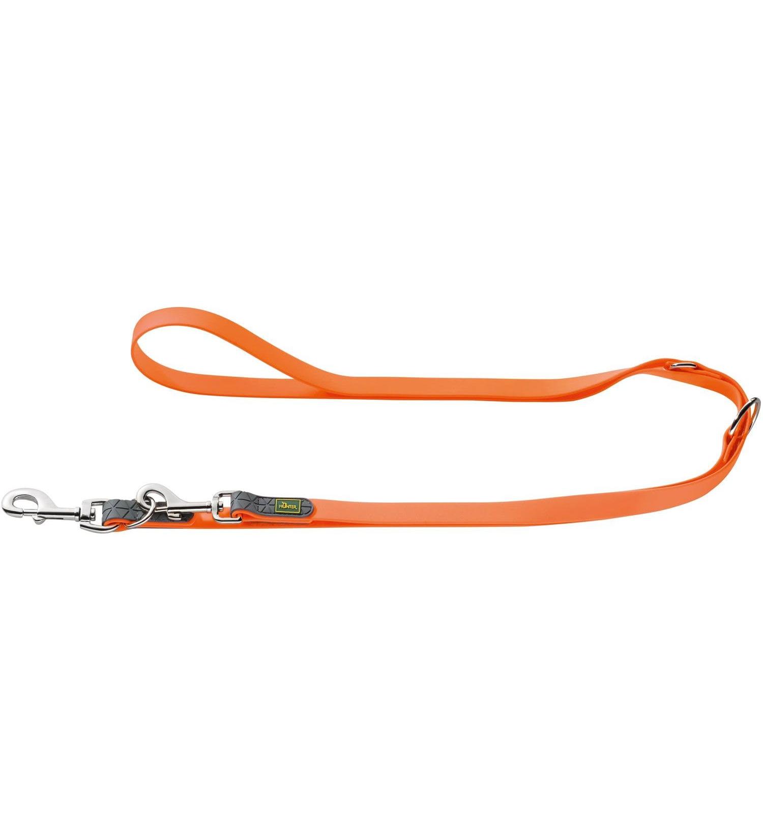 HUNTER CONVENIENCE Adjustable dog leash plastic material 1.5 x 200 cm neon orange neon orange 1.5 x 200 cm