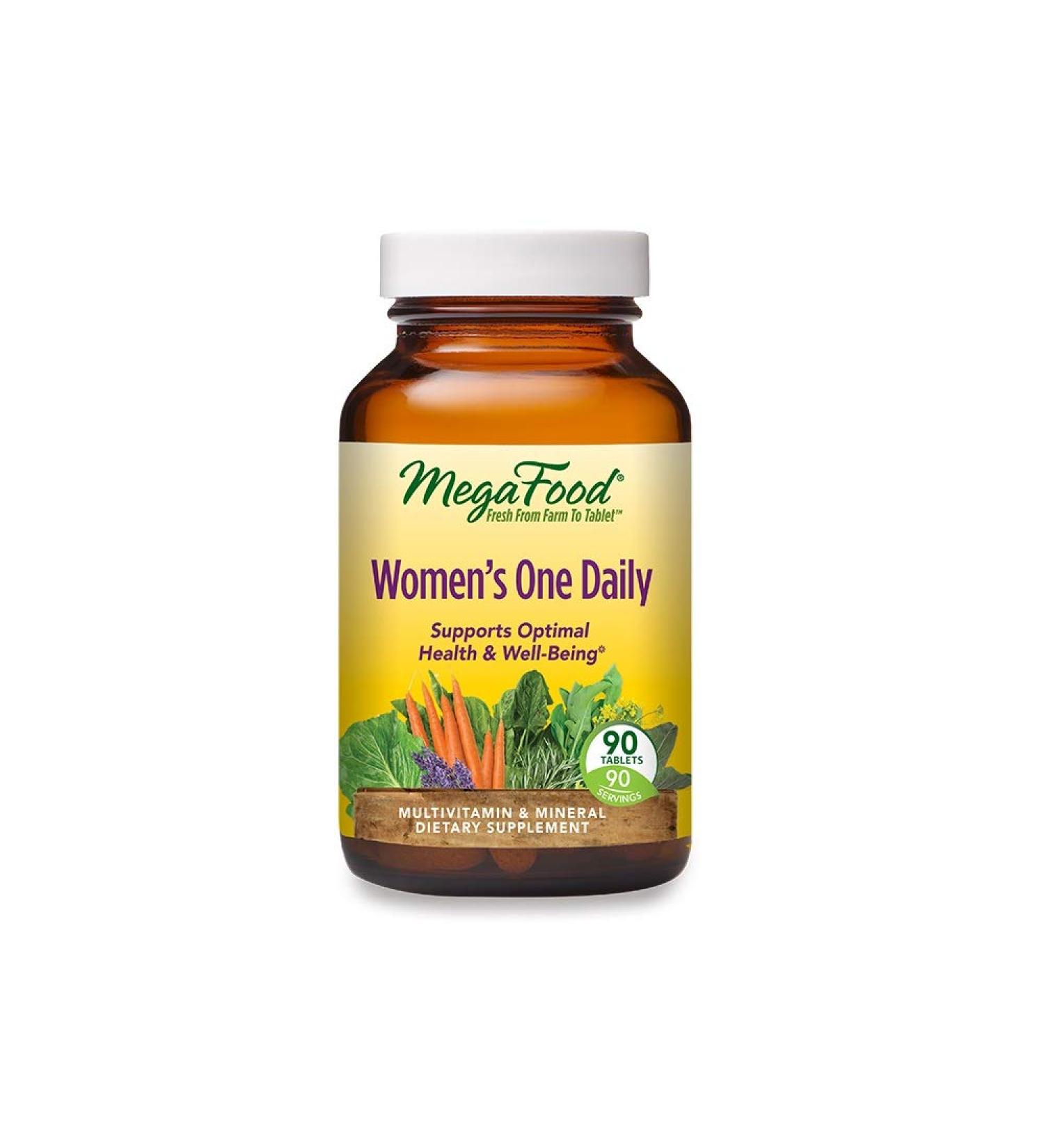 MegaFood Women's One Daily - 90 Tablets | Daily Multivitamin for Women's Health - Buy Online on GoSupps.com