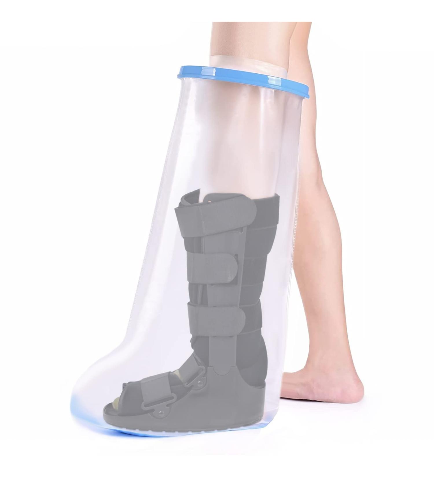 Fasola XL Leg Cast Cover Shower Protector for Broken Thighs, Knees, and Feet - Non-Slip, Waterproof, Reusable - Buy Online on GoSupps.com