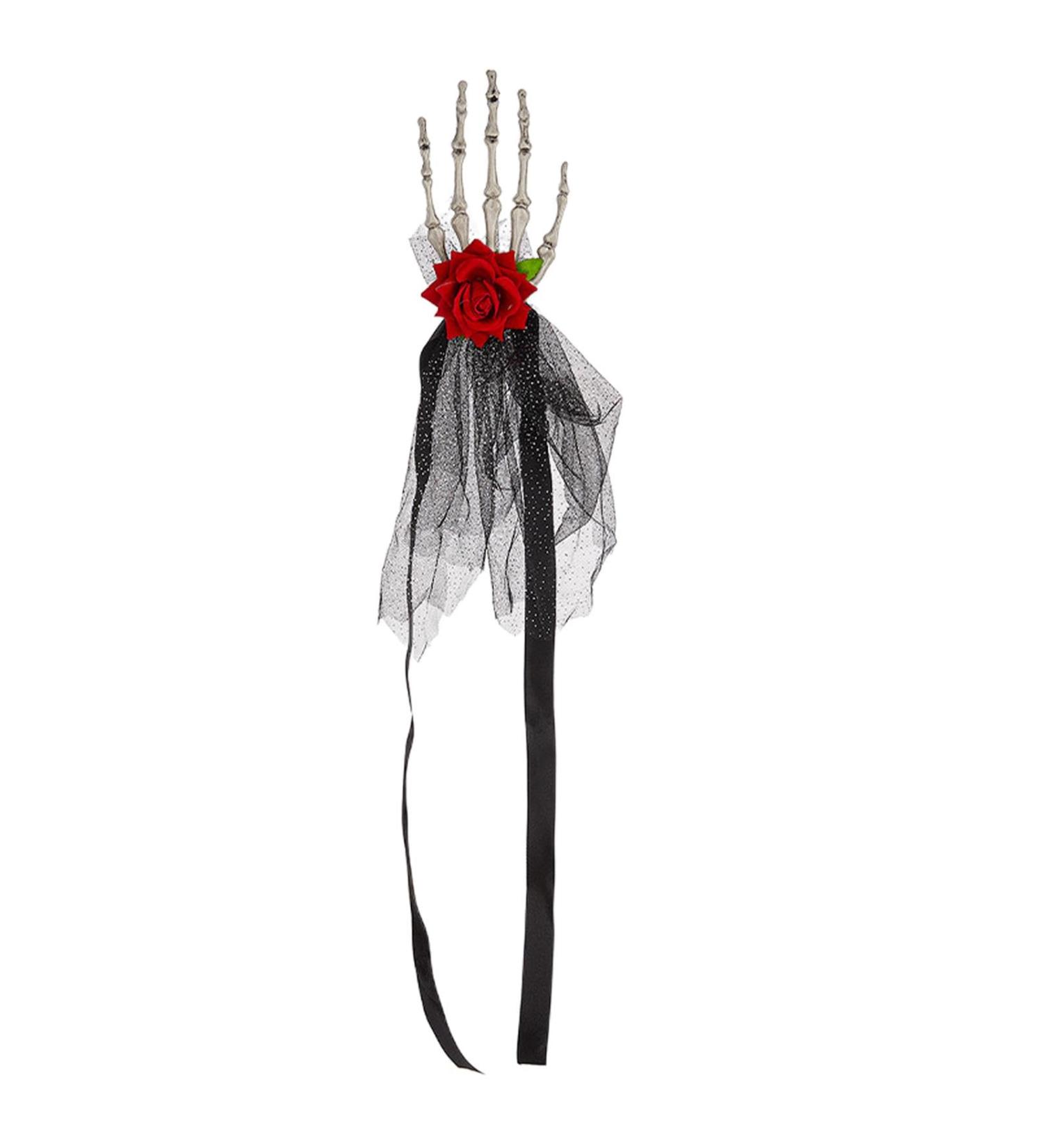 Bbbabeslk Halloween Skull Hand Hairpins | Skeleton Hand Bone Claw Punk Headdress - Skeleton Hand Hairpins Headband Women Masquerade Hairpin For Cosplay Straps - Buy Online on GoSupps.com