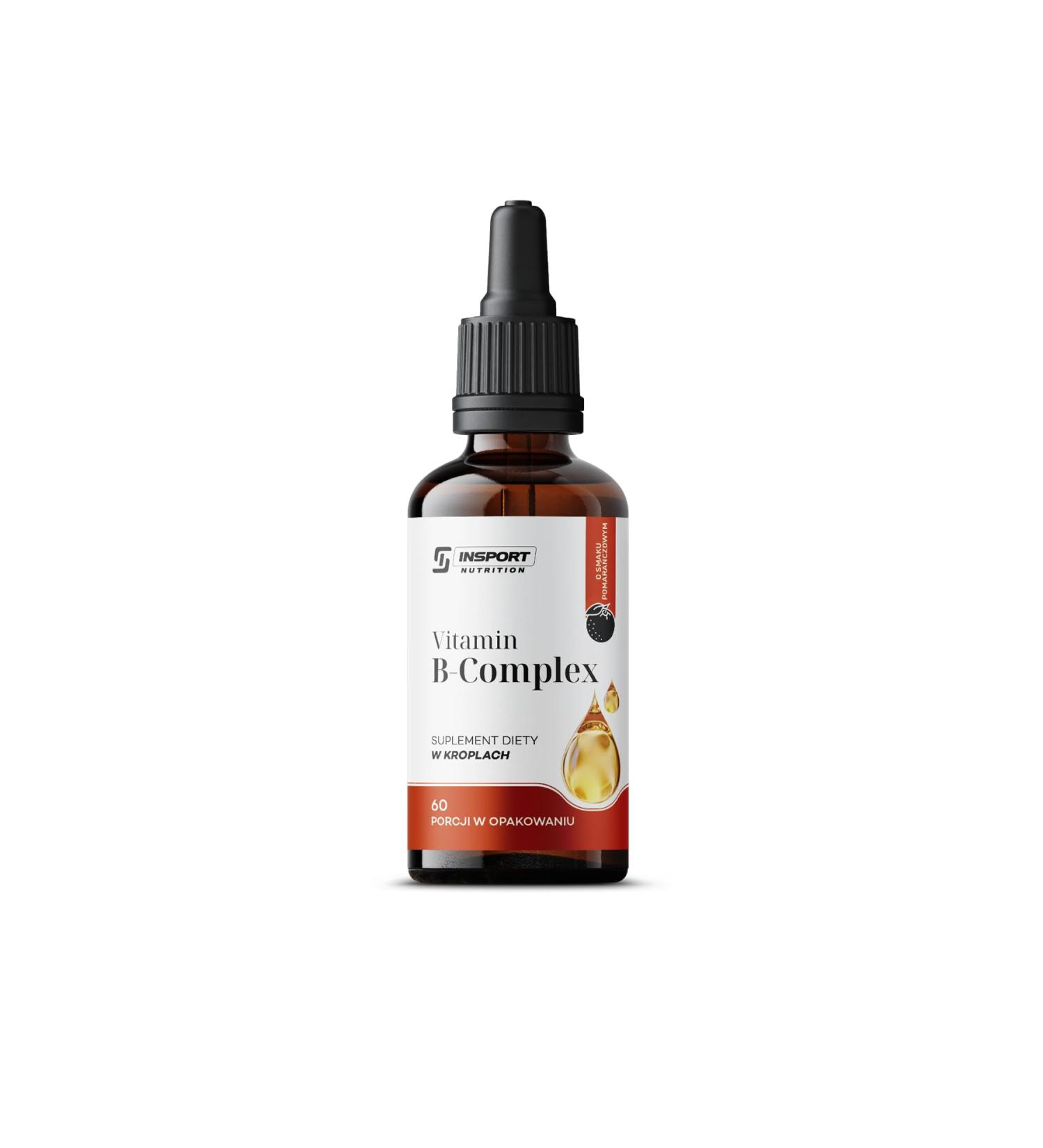 Vitamin B Complex - 60 Applications - Toutes les 8 vitamines B - Ne contient pas d'alcool ni d'autres additifs (30ml) - Go t: Orange - Buy Online on GoSupps.com
