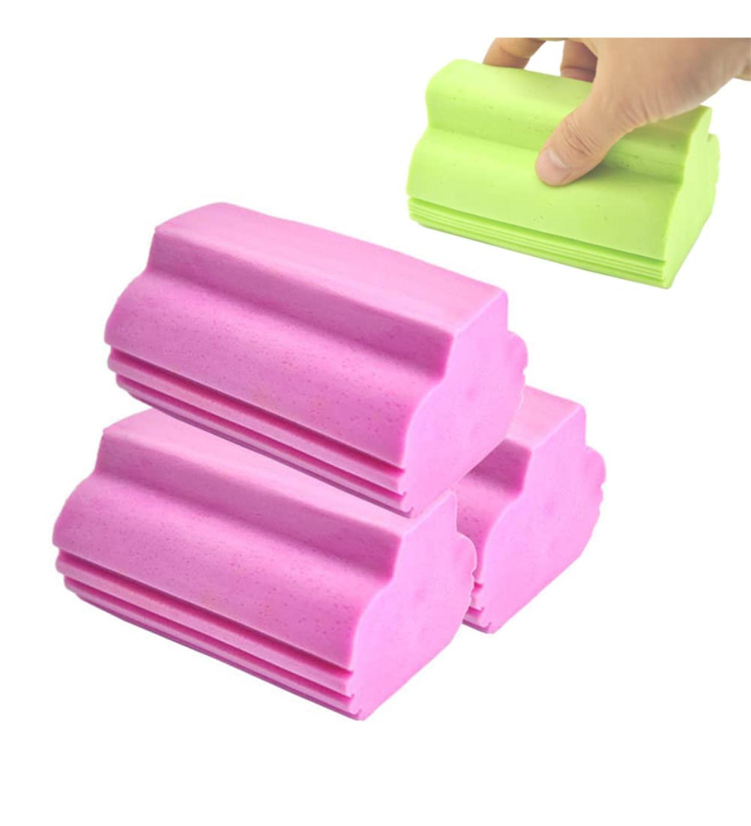 3Pcs Multifunctional Strong Water Absorption PVA Cleaning Sponge Multifunctional Household and Car Cleaning Sponge Rubbing Cotton for Kitchen Furniture Bathroom Dish (Pink) Green Pink Yellow - Buy Online on GoSupps.com