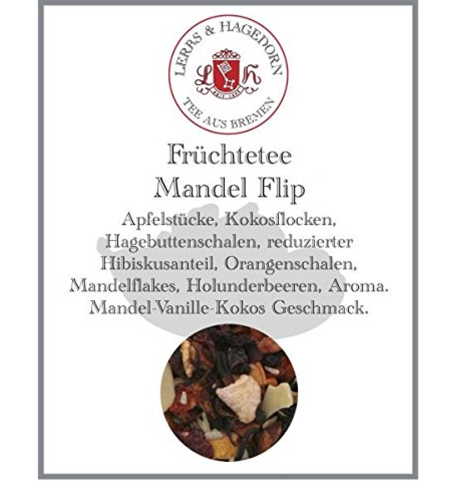  Lerbs & Hagedorn Lerbs & Hagedorn Flip Almond Fruit Tea | Almond Vanilla and Coconut Flavor 1 kg (approx. 50 liters) Apple pieces coconut flakes rosehip shells - Buy Online on GoSupps.com