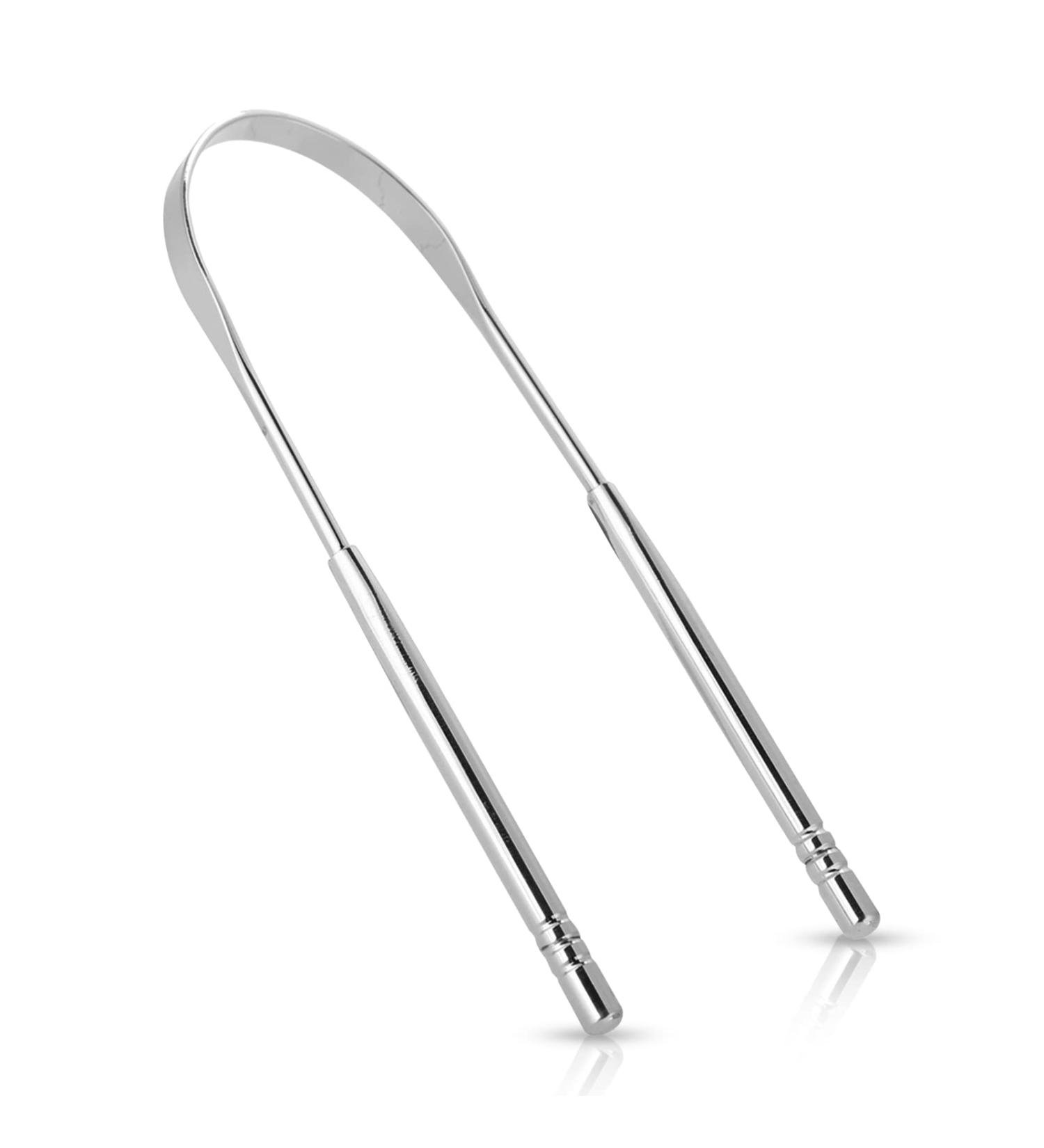 Buy Tongue Scraper | 304 Stainless Steel Tongue Cleaner for Fresh Breath | Portable Oral Care Tool for Adults & Kids - Buy Online on GoSupps.com