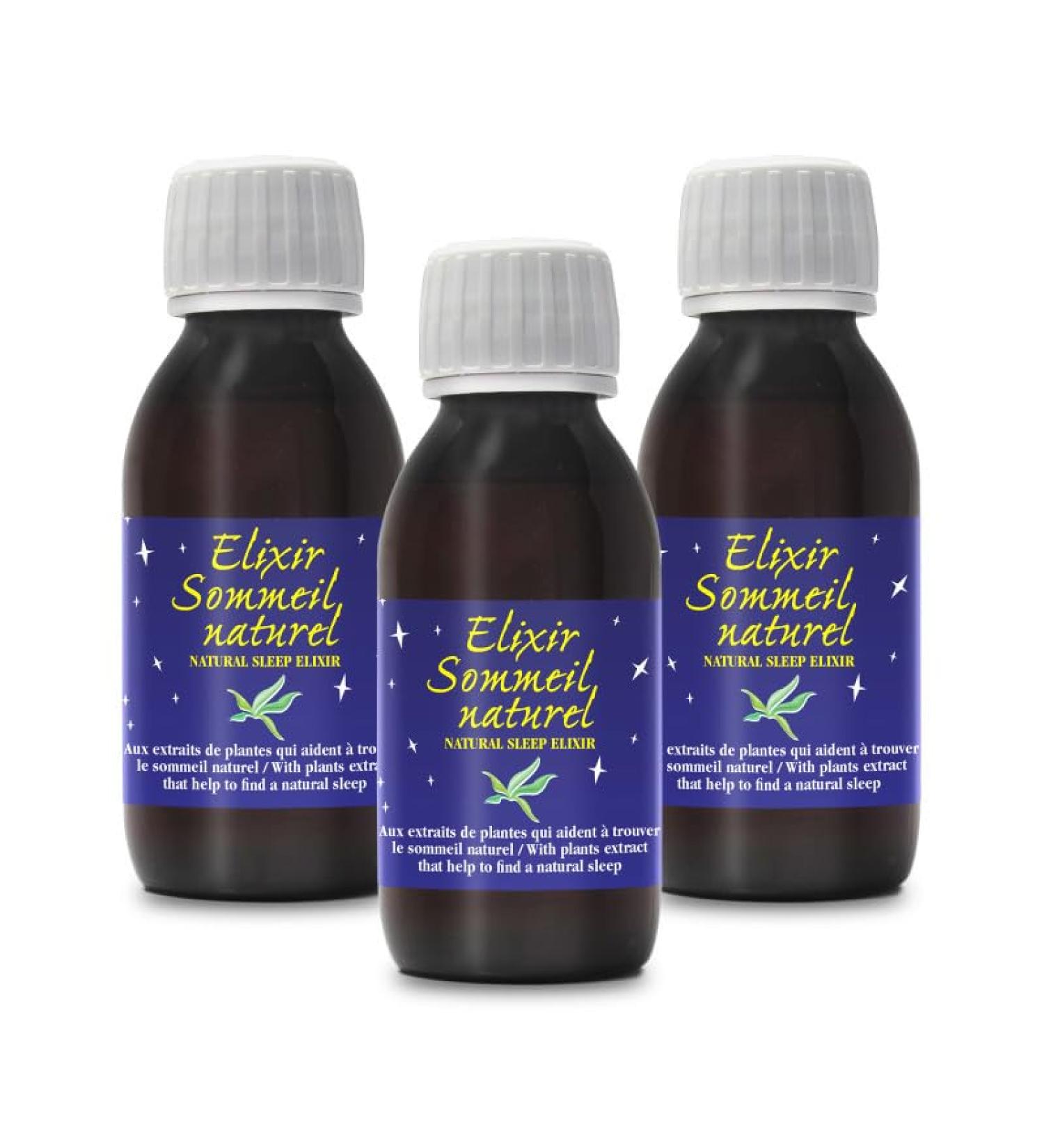 NUTRIEXPERT - Natural Sleep Elixir - Soothing and Relaxing - Physical and Mental Wellness - Contributes to Better Sleep Quality - 125 ml Bottle - French Brand - Pack of 3 - Buy Online on GoSupps.com