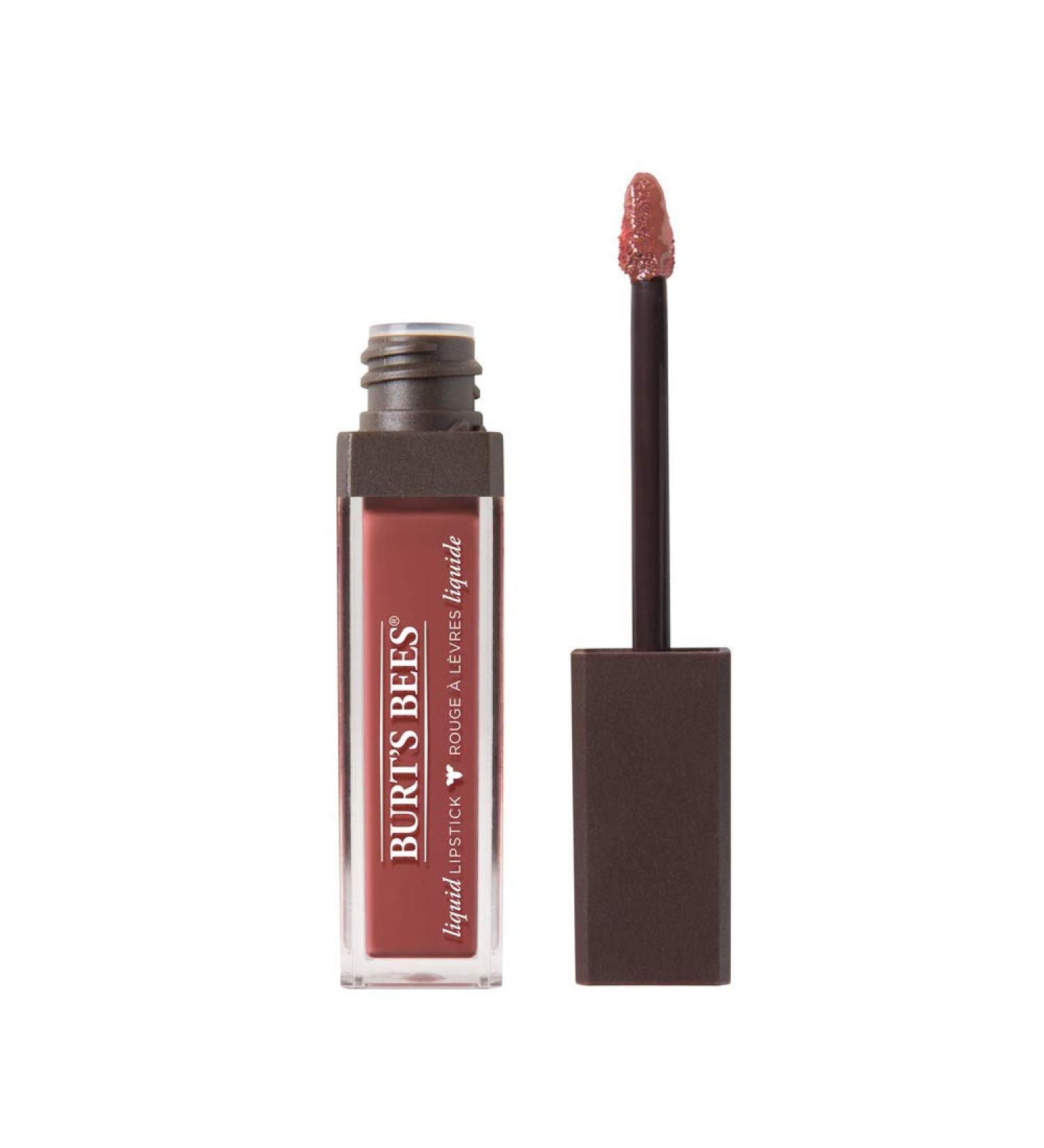 Burt's Bees Tidal Taupe Glossy Liquid Lipstick - 100% Natural | 1 Tube - Buy Online on GoSupps.com