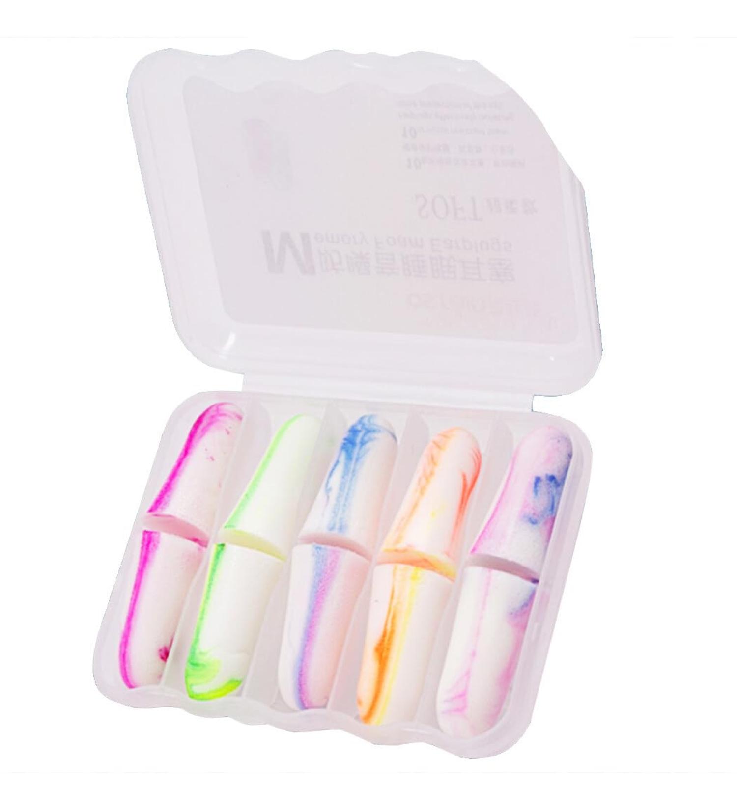 Ear Plugs for Noise Reduction - Soft Soundproof Earplugs (5 Pairs) with Case for Sleep & Study | Best Noise Blocking Earplugs - Buy Online on GoSupps.com