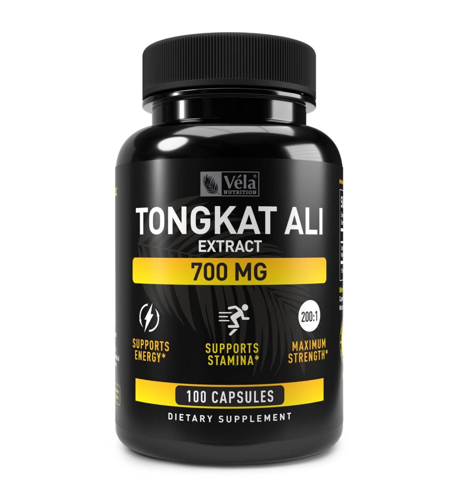 Tongkat Ali Extract Capsules 700mg | LongJack 200:1 - Mens Health Support | Non-GMO 100 Capsules - International Shipping Available - Buy Online on GoSupps.com
