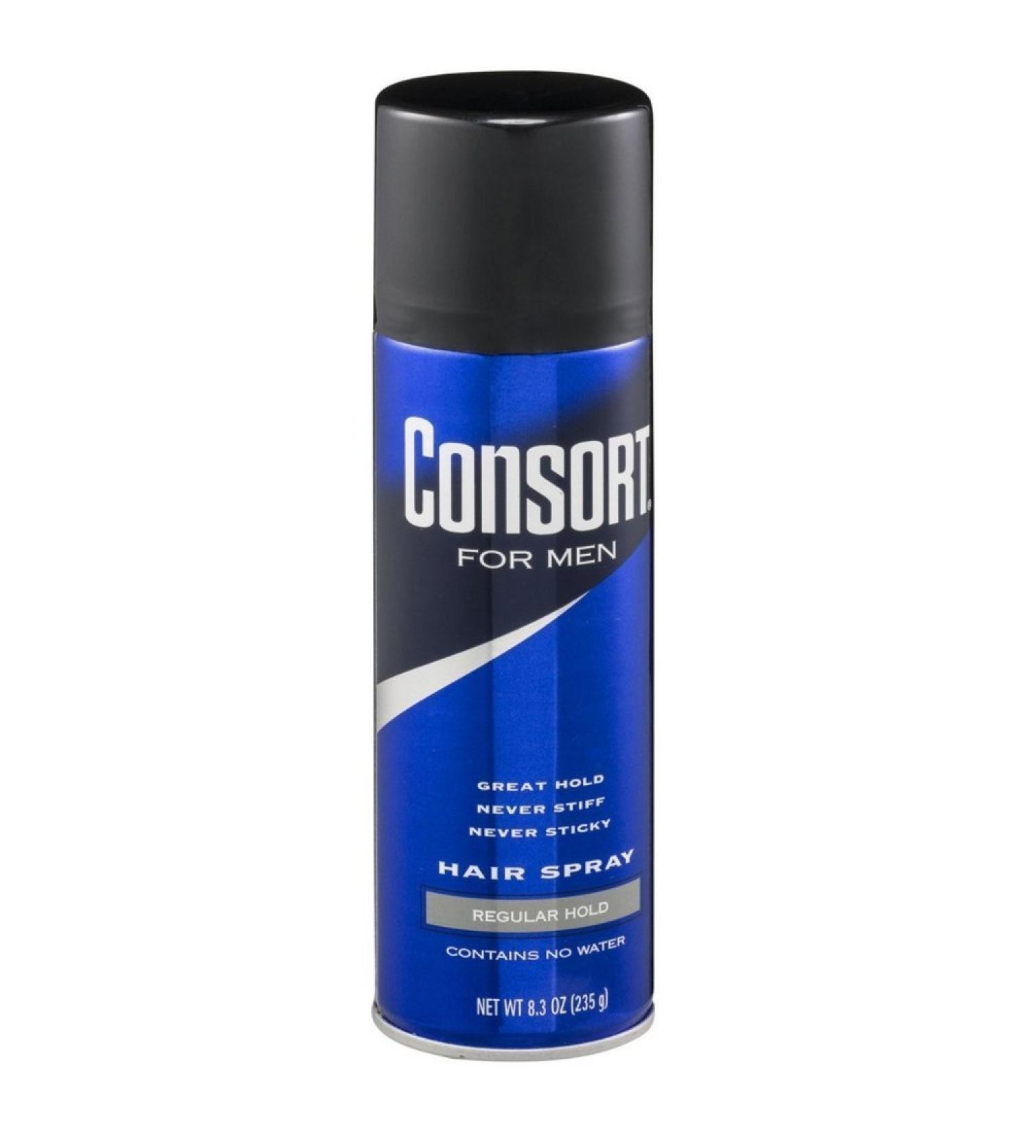 Consort for Men Hair Spray Regular Hold 8.3 oz (235 g) each (Pack of 4)