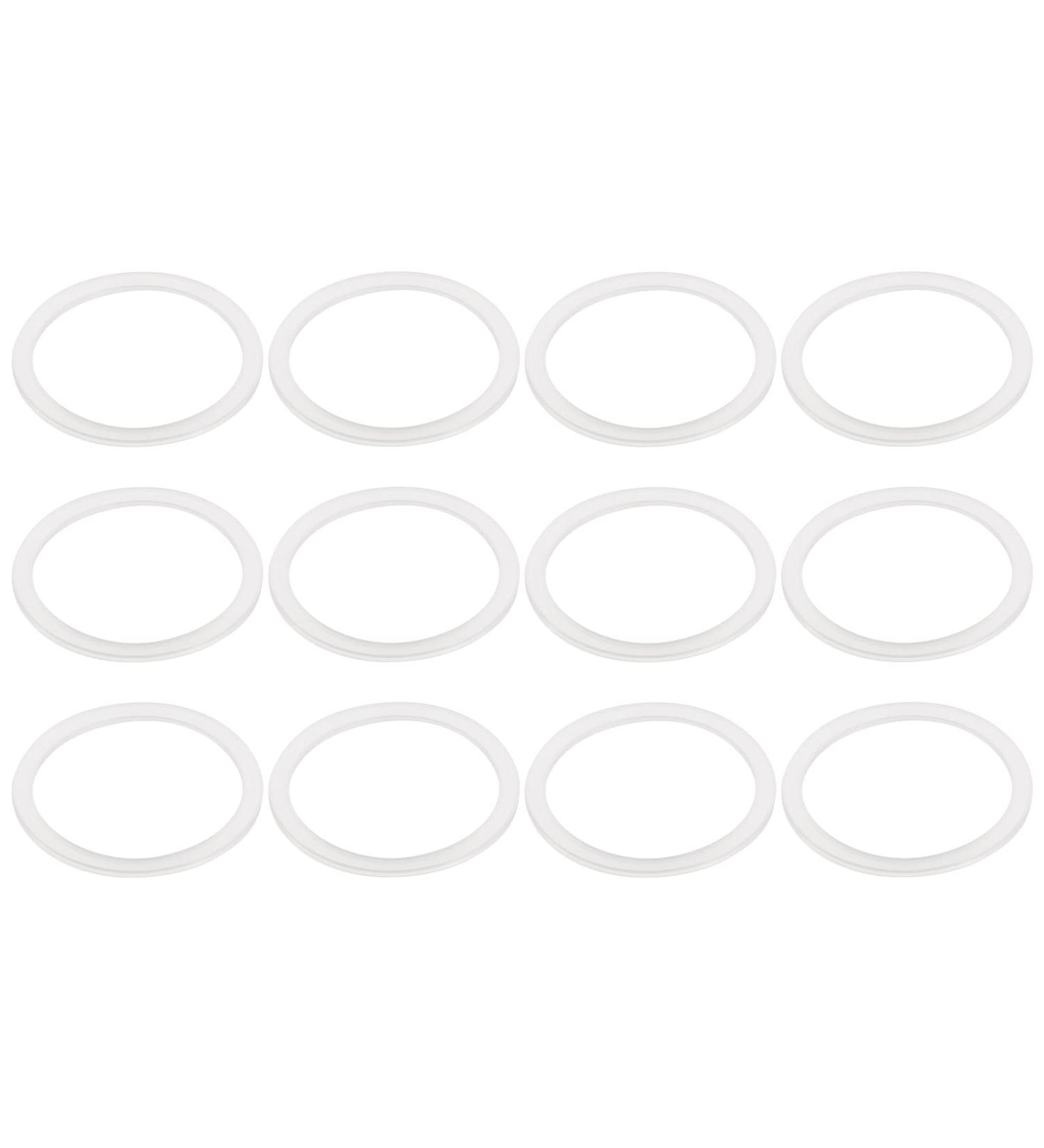 Sourcing Map 86mm Silicone Seals for Mason Jar - 12pcs Rubber Gasket for Wide Mouth Glass Jars, Leak Proof & Durable - White - Buy Online on GoSupps.com