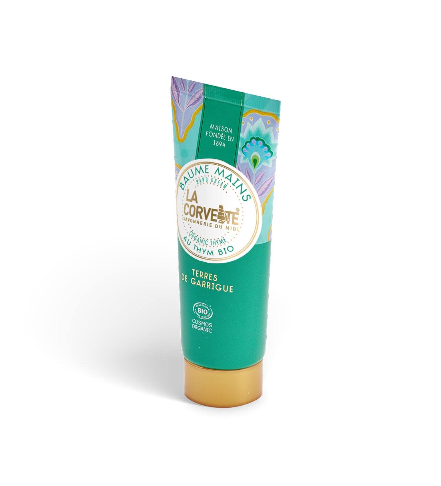 La Corvette Hand Balm TERRES DE GARRIGUE - 75 ml | COSMOS ORGANIC | Natural Moisturizer for Soft Skin | International Shipping Available - Buy Online on GoSupps.com