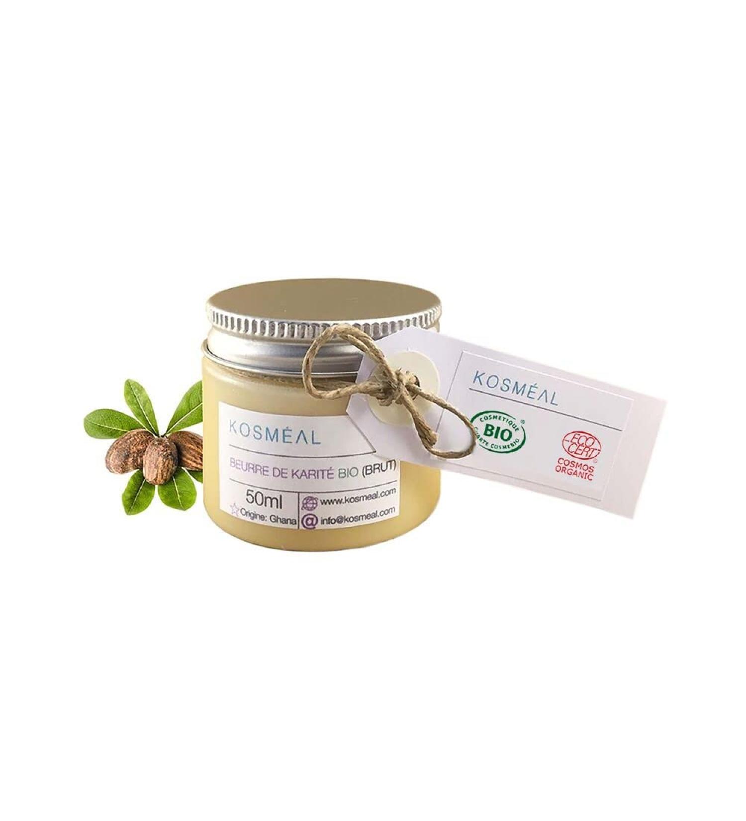 Raw Organic Shea Butter - Certified Organic COSM and ECOCERT - 50 ml - Buy Online on GoSupps.com