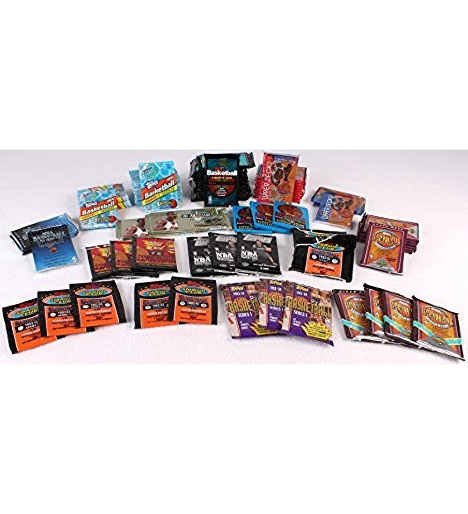 300+ Unopened Basketball Cards Collection in Factory Sealed Packs Featuring Vintage NBA and Some College Basketball Cards From the Late 80's and Early 90's