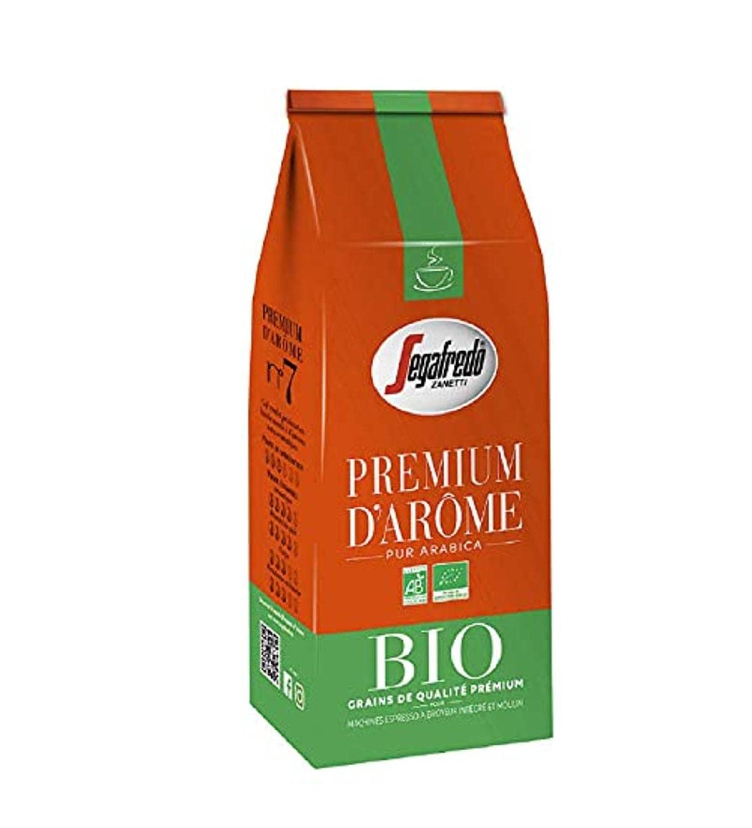 Segafredo Premium D'Arôme Pure Arabica Organic Roasted Coffee Beans No. 7, 500g