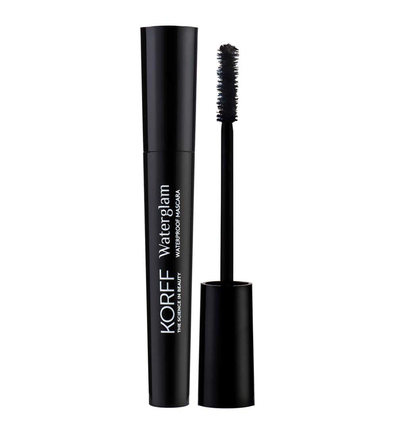Korff Waterglam Mascara Lengthening and Waterproof Deep and Intense Look Soft Wax Black 9 ml - Buy Online on GoSupps.com